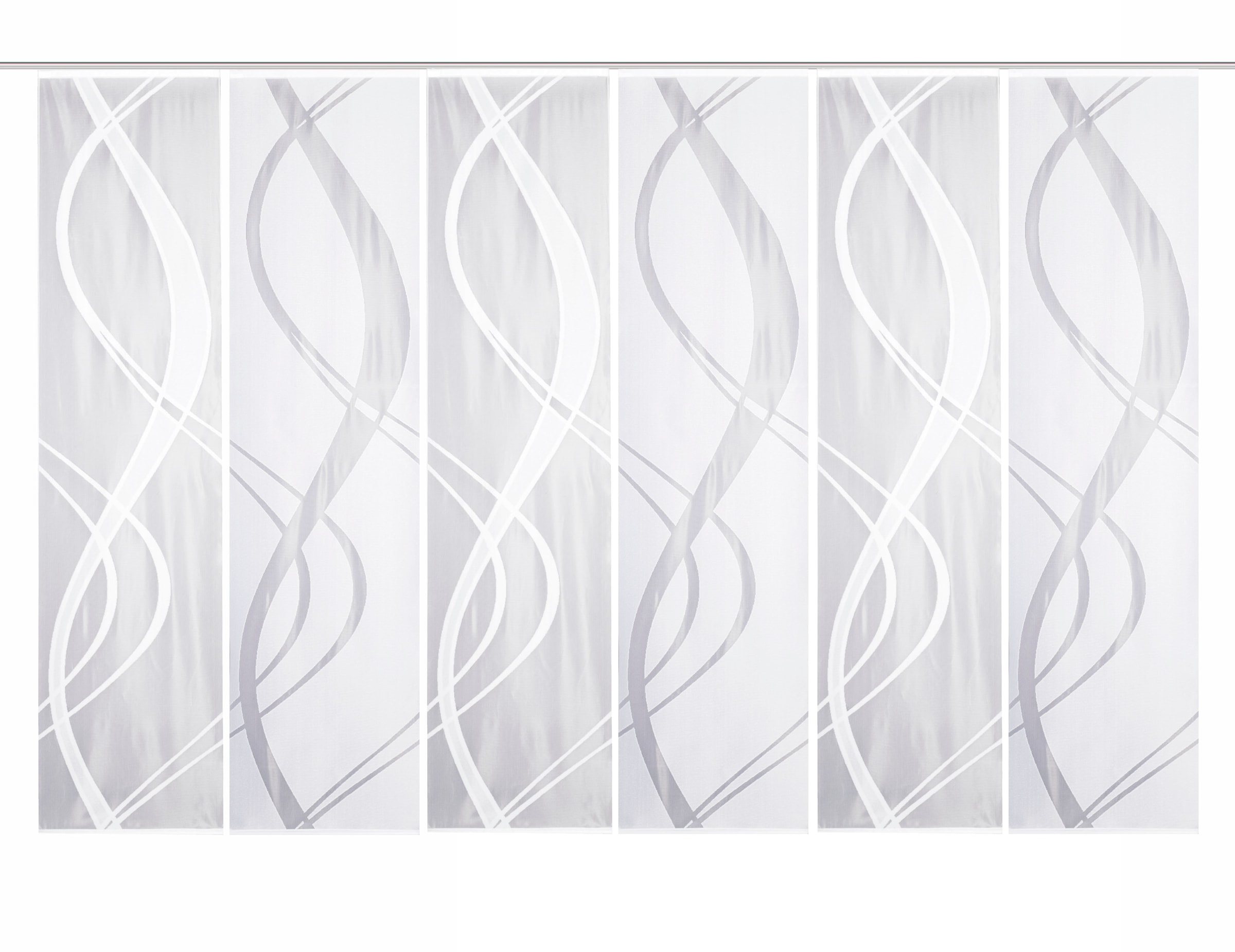 HOME WOHNIDEEN Schiebegardine »TIBASO« Paneelwagen 6 Stk. tlg. halbtransparent