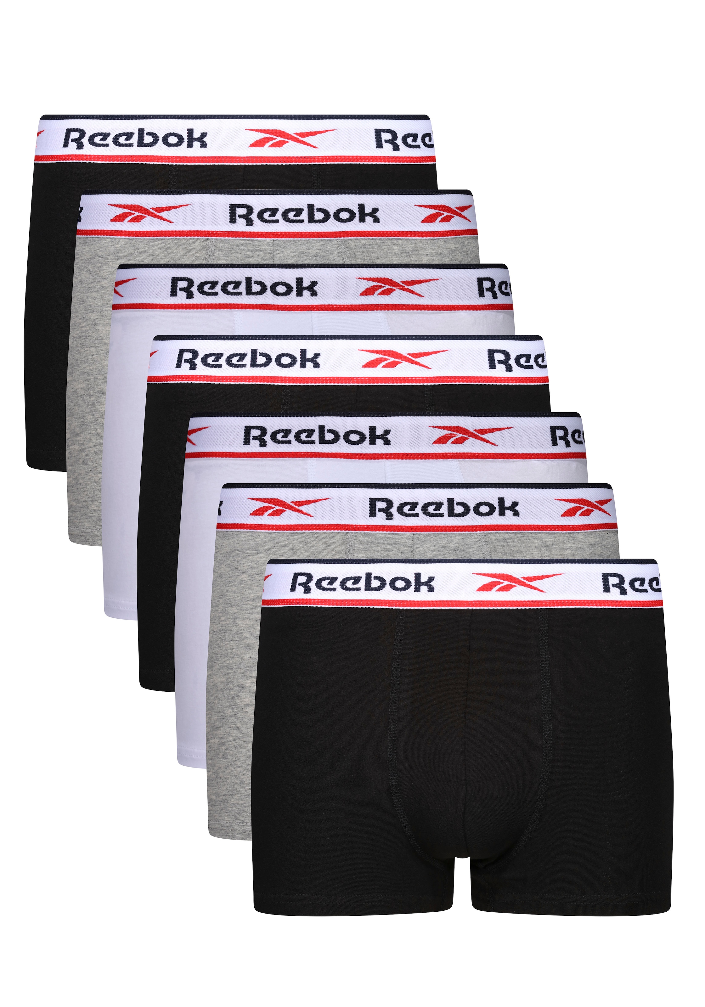 Reebok Boxer »AMARI«, (Packung, 7 St.), Multipack mit atmungsaktiver Baumwollmischung