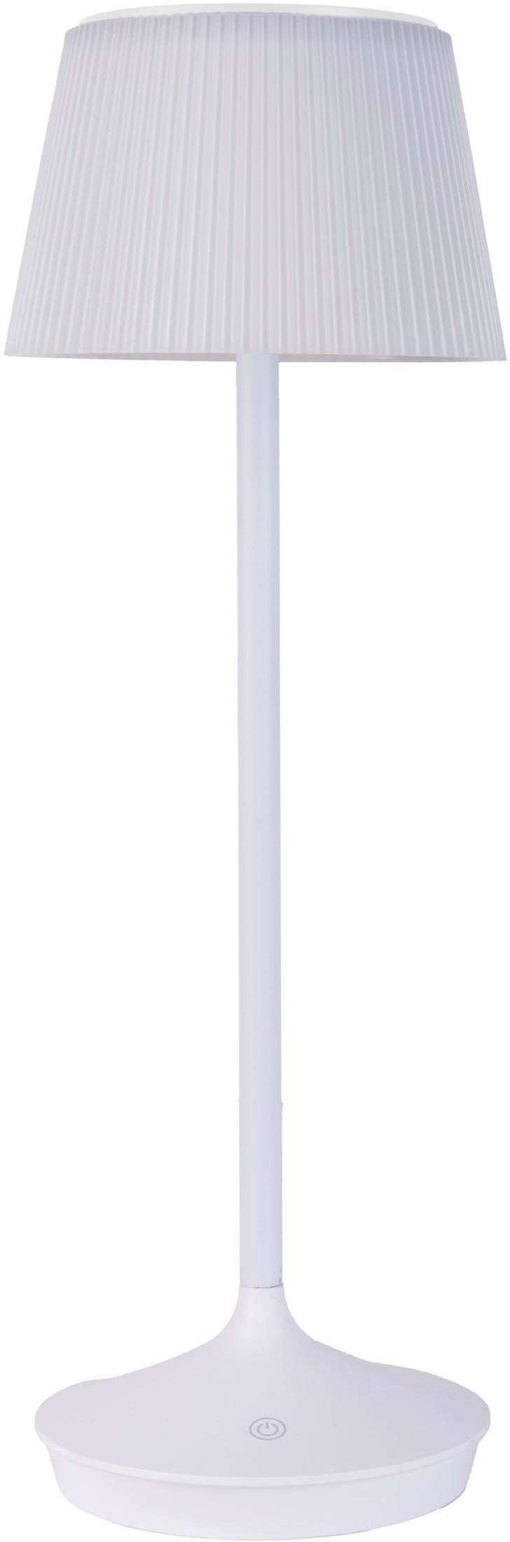näve LED Tischleuchte »Solarleuchte / Akkuleuchte "EMMI"«, 1 flammig, Leuchtmittel LED-Modul | LED fest integriert, Solarbetrieb, Akkubetrieb, CCT, Berührungssensor, Akkutischleuchte