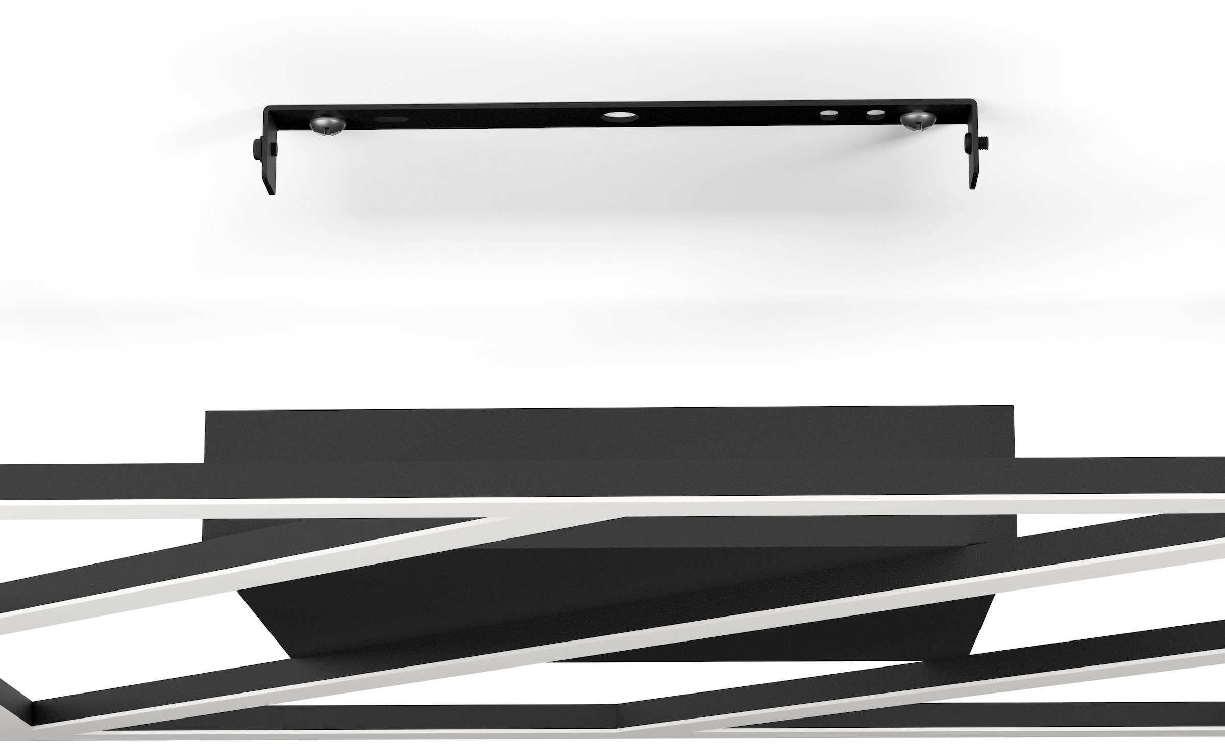 EGLO Deckenleuchte »ULISANO« LED-Modul 1 Stk. warmweiß - kaltweiß Deckenleuchte in schwarz aus Alu, Stahl - 21W - warmweiß - kaltweiß