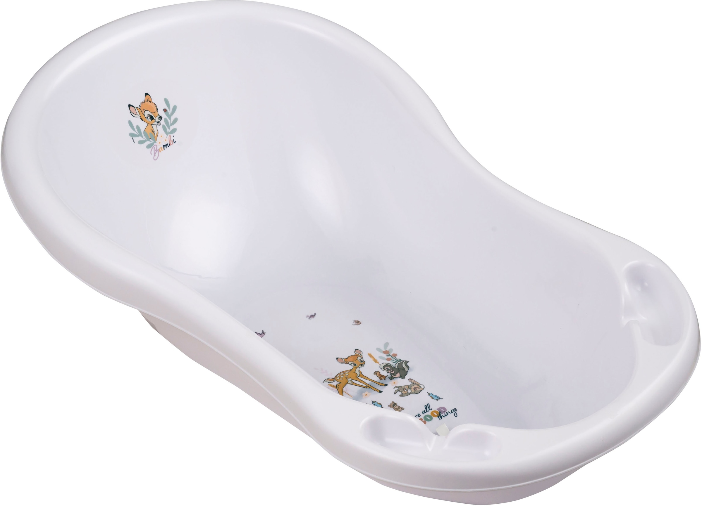 keeeper Babybadewanne »Maria - Bambi, nordic white«, mit Stöpsel, Made in Europe