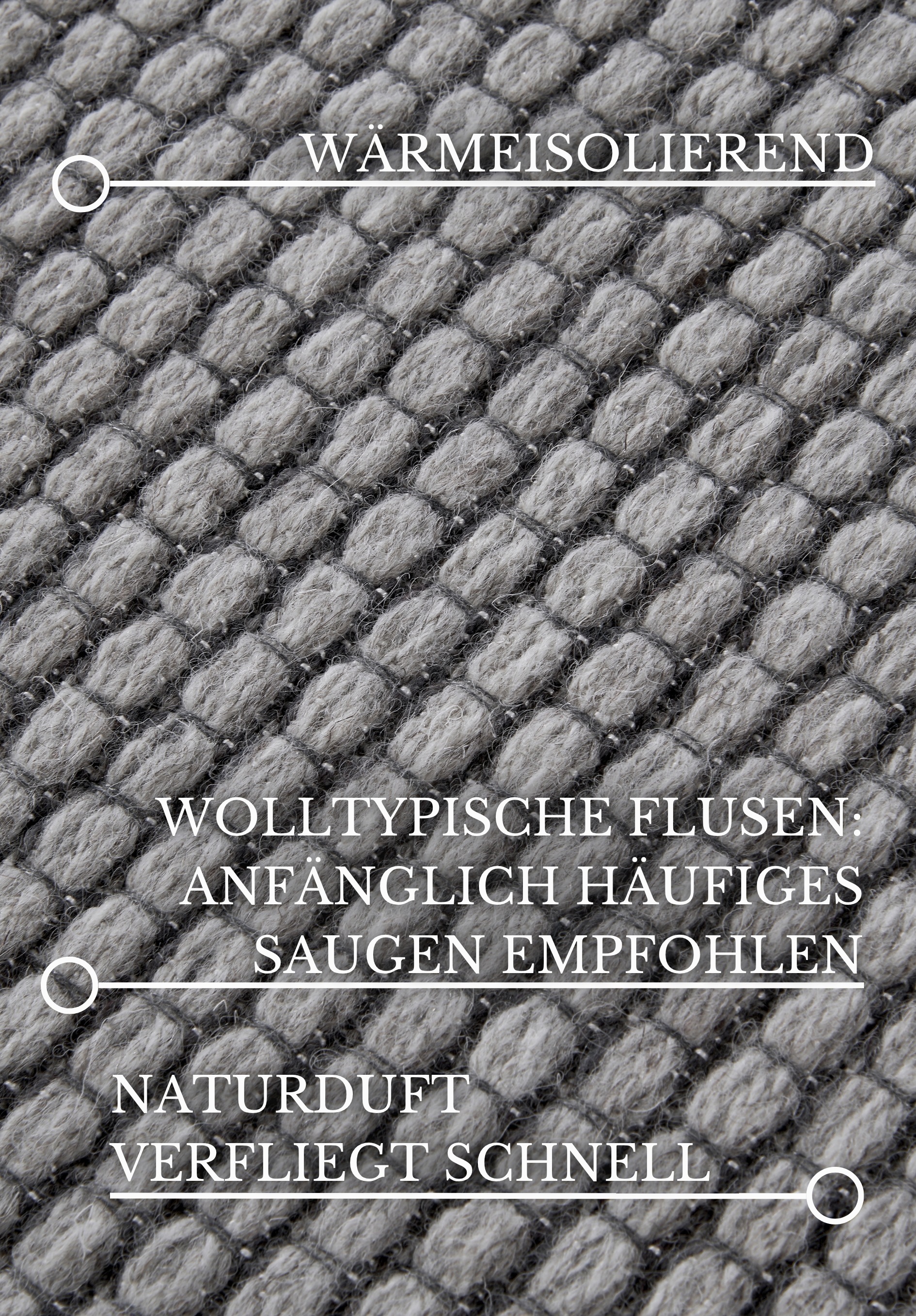 Villeroy & Boch Wollteppich »Charles«, rechteckig, 5 mm Höhe, Schurwolle, Wolle, Natur, Wohnzimmer, Schlafzimmer, Boho, Skandi