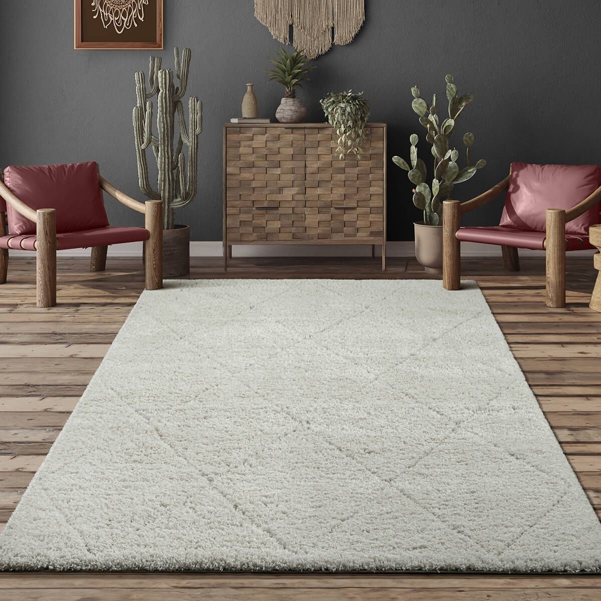 the carpet Teppich »Bahar Shaggy«, rechteckig, 30 mm Höhe
