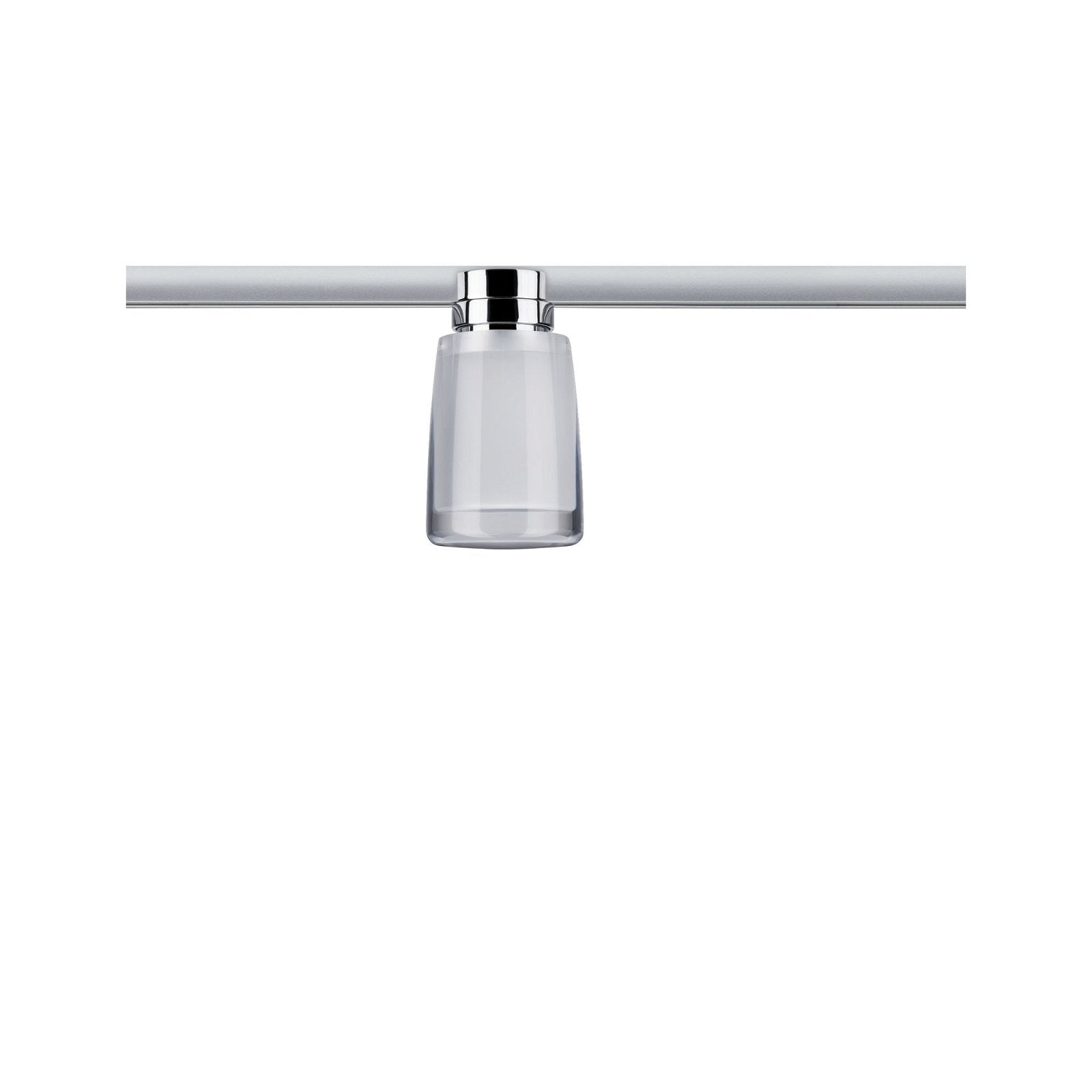 Paulmann Schienensystem-Leuchten »URail Schienenspot Safira 350lm 4,9W 2700K 230V Chrom, Klar, Satin«, dimmbar, Einzelspot