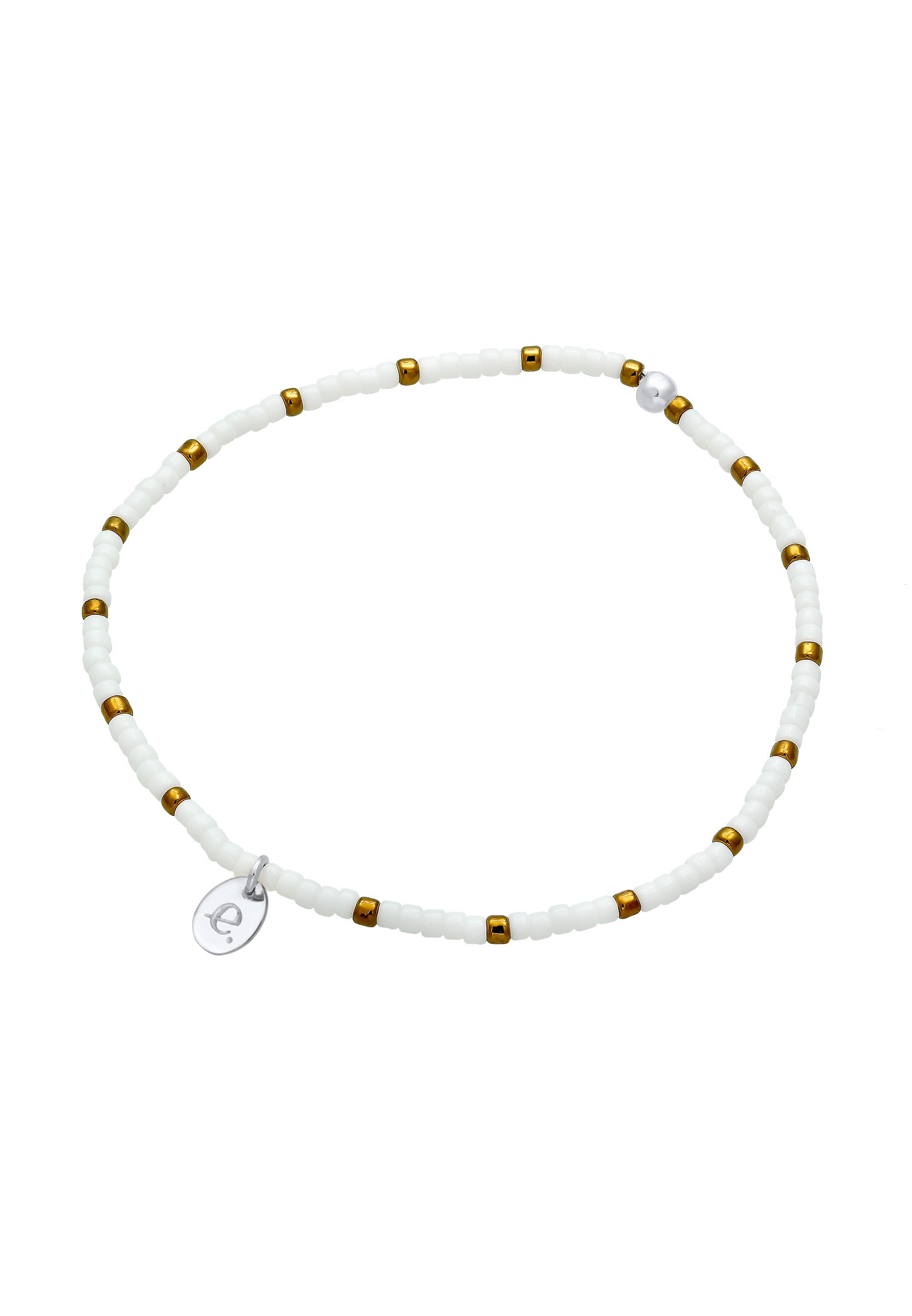 Elli Armkette »Armband Plättchen Anhänger Beads Kugeln 925 Sterling Silber«