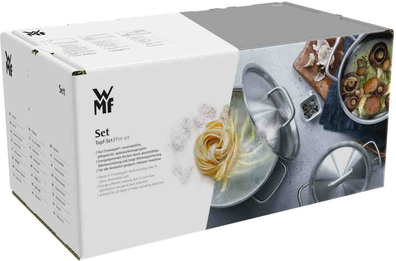 WMF Topf-Set »Quality One«, 8 teiliges Kochtopf Set mit Glasdeckel, Cromargan® Edelstahl Rostfrei 18/10,  für alle Herdarten geeignet