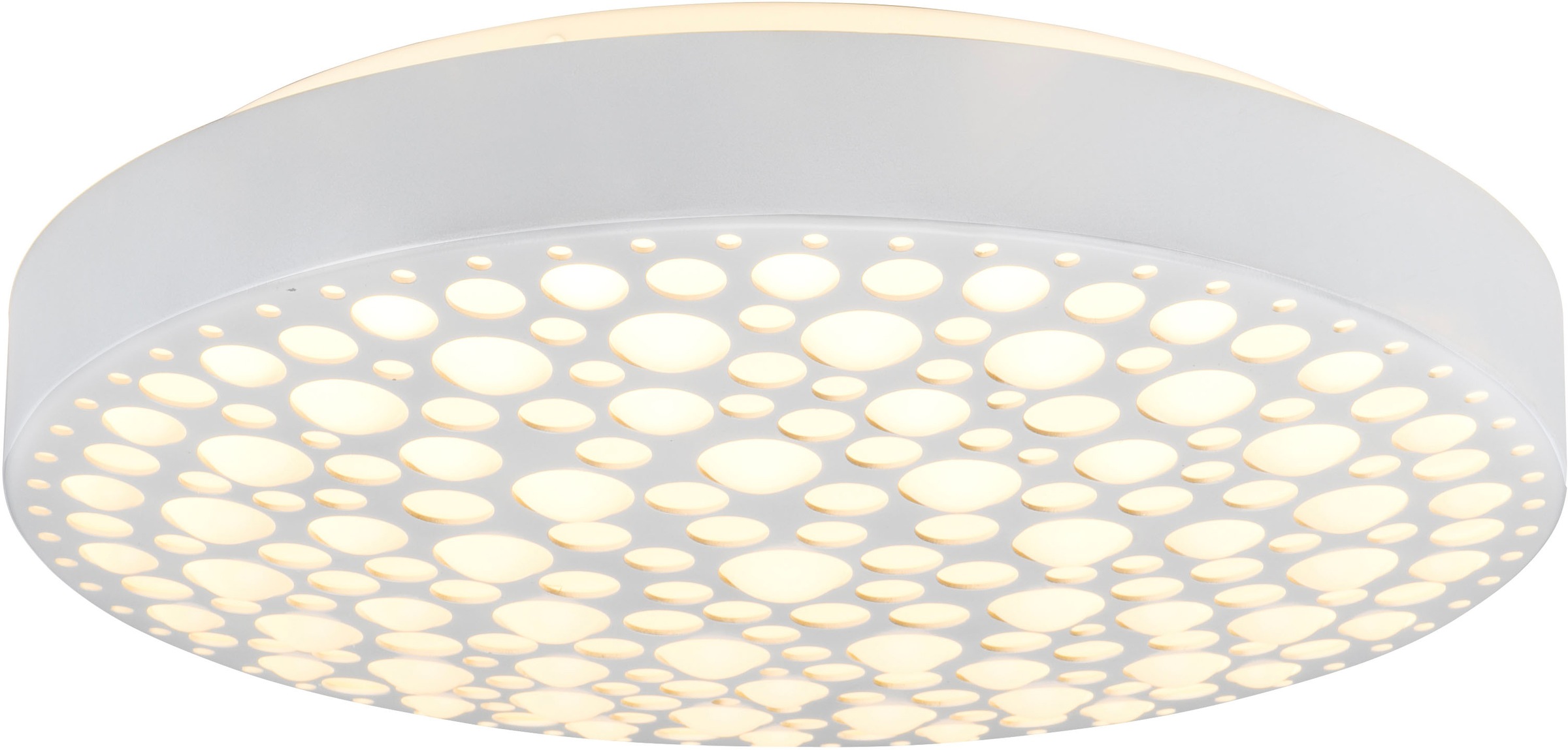 REALITY Leuchten LED Deckenleuchte »Chizu«, 1 flammig, Leuchtmittel LED-Board | LED fest integriert, Regenbogen RGB-Wechsel, dimmbar per Fernbedienung, Memory, Nachtlicht