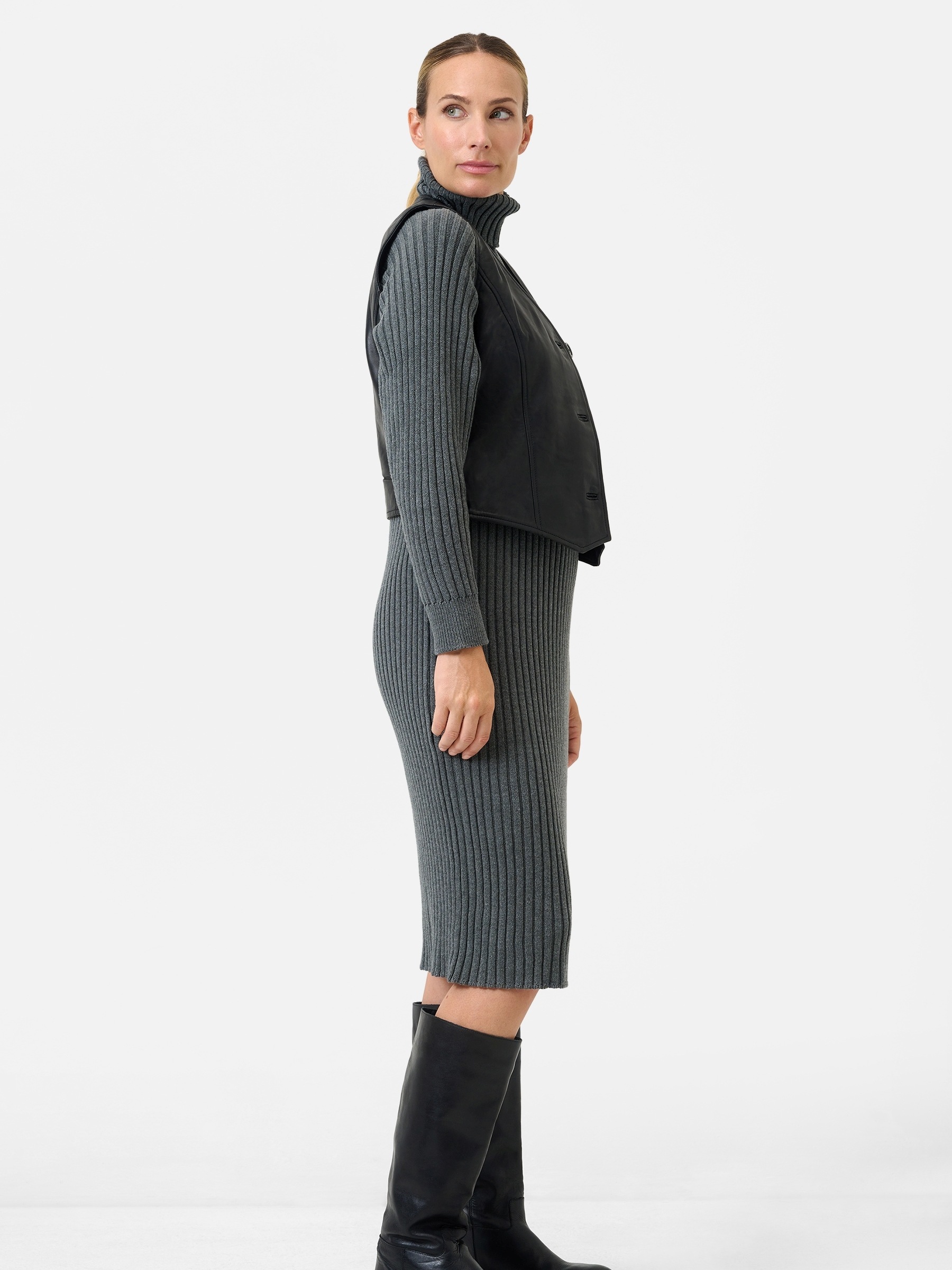 RICANO Lederjacke »Lederjacke Flavia« ohne Kapuze Handgefertigt aus echtem Leder