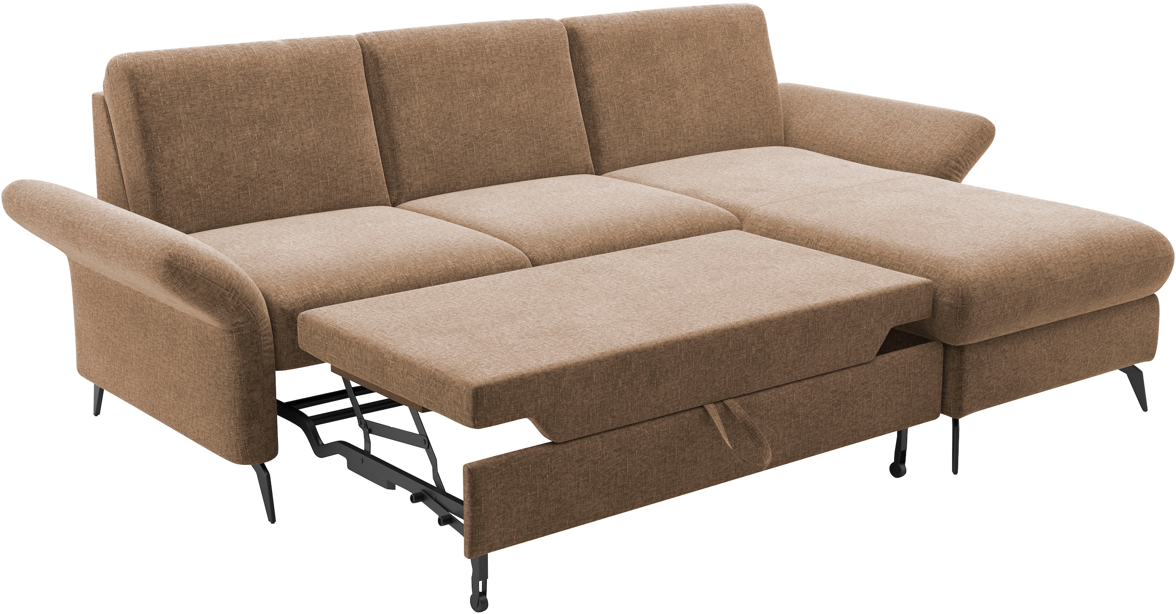 Home affaire Ecksofa »Rochelle«, optional: Armteilverstellung, klappbar, Bettkasen