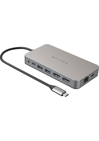 Adapter »Dual 4K HDMI 10-in-1 USB-C Hub for M1 MacBook«, USB Typ C zu...