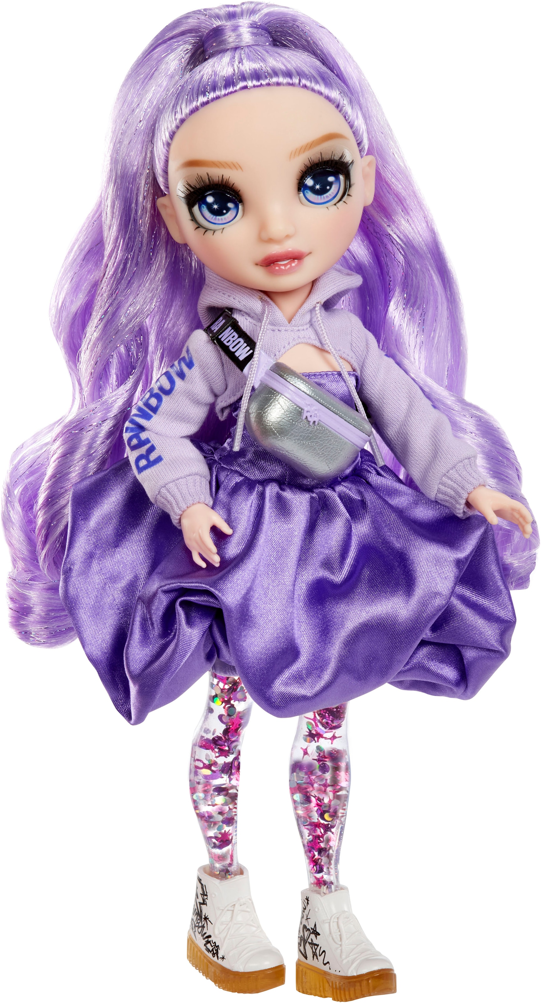 RAINBOW HIGH Anziehpuppe »Rainbow High Sparkle & Shine Fashion Dolls - VIOLA (Purple)«