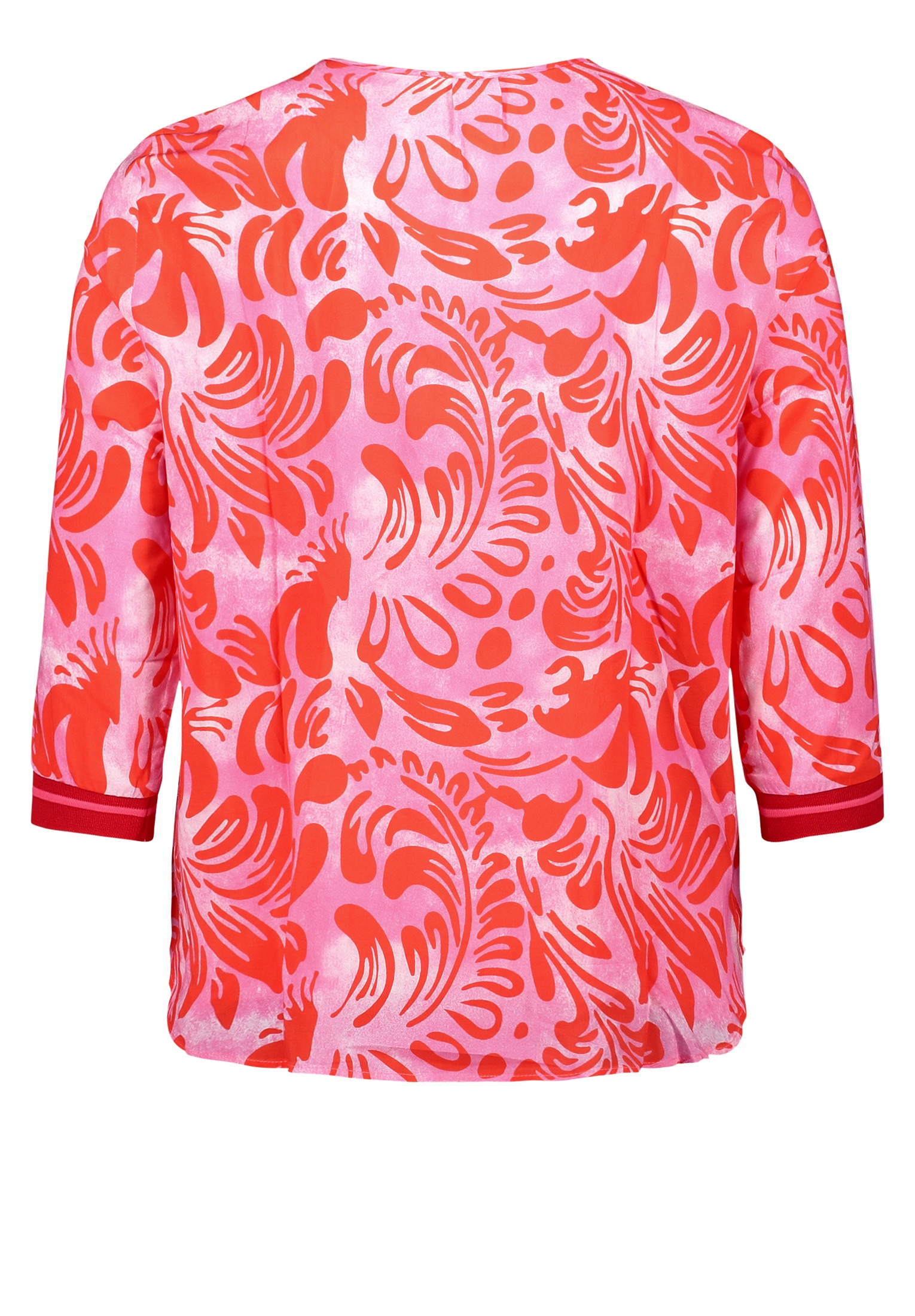 Cartoon Klassische Bluse »Casual-Bluse mit Rippbündchen«