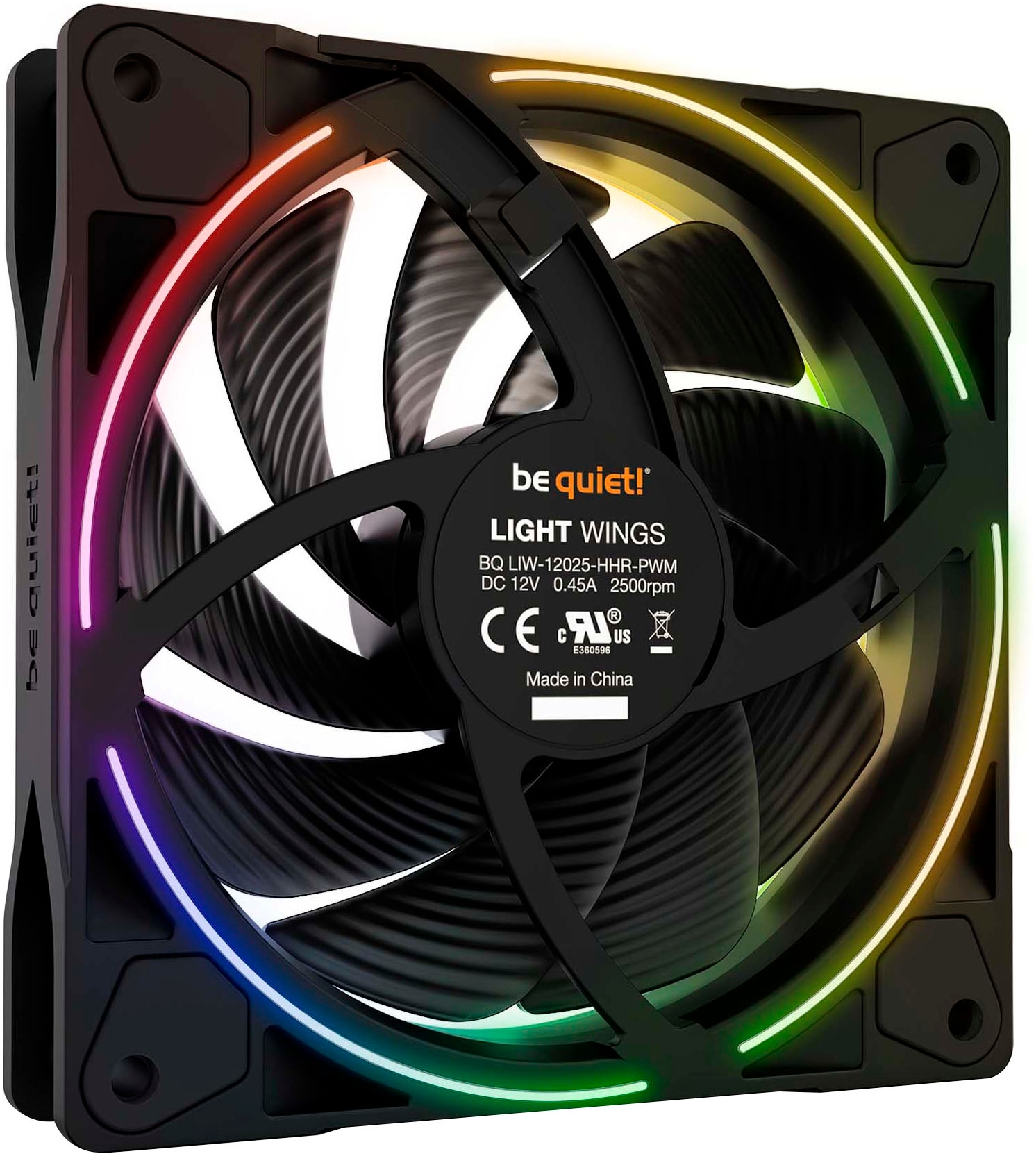be quiet! Gehäuselüfter »Light Wings 120mm PWM Triple Pack high-speed«, (Packung, 3 St.)