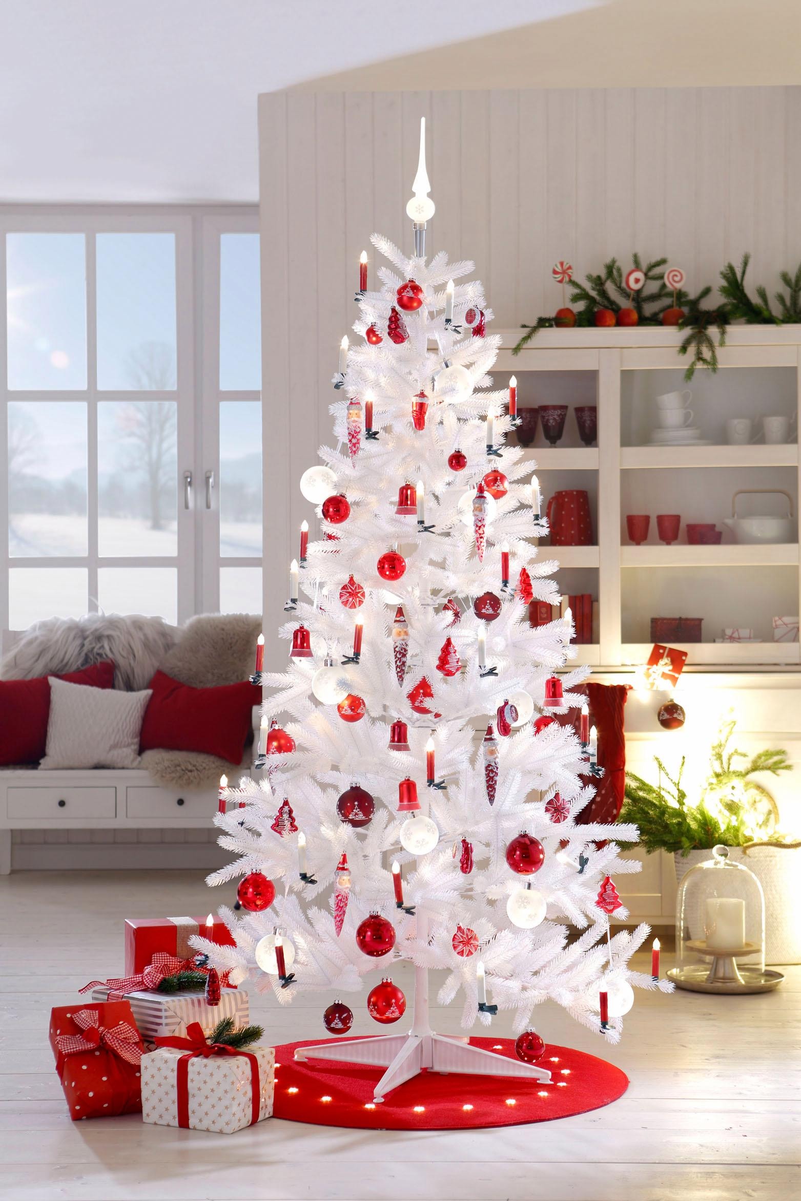 Begrenzte Zeit zum Schnäppchenpreis my home Weihnachtsbaumkugel »Advent, kaufen mundgeblasen Christbaumkugeln Christbaumschmuck, bei Glas«, (Set, und handdekoriert rot, Weihnachtsdeko 30 OTTO St.)