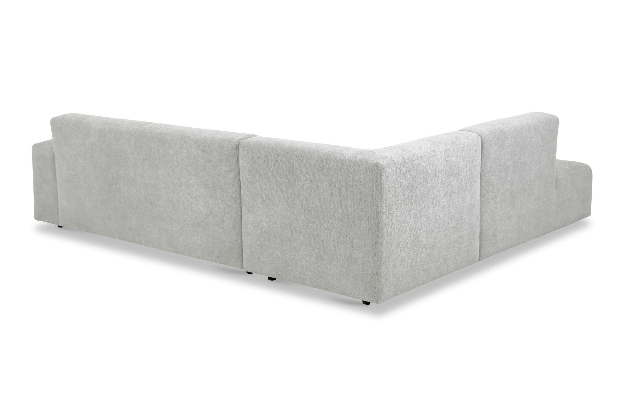 andas Ecksofa »Linkka, Breite 282 cm« L-Form, in einem weichen Chenille-Stoff, mit Wellenunterfederung