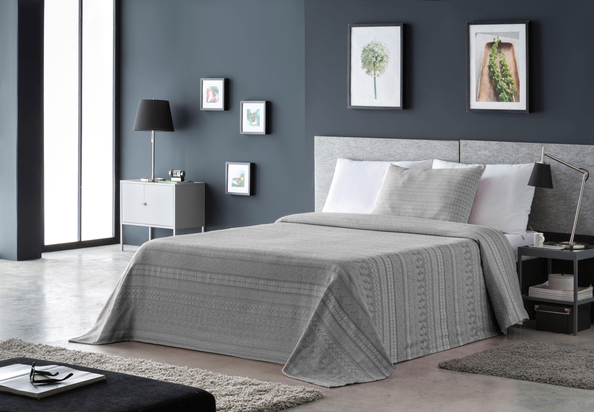 Home affaire Tagesdecke »Toscana«, Tagesdecke, Wohndecke, Überwurf für  Bett, Tisch oder Sofa, Material 60% reycelte Baumwolle und 40% Polyester,  Streifen Design, Kinder- und Erwachsenendecke bei OTTO