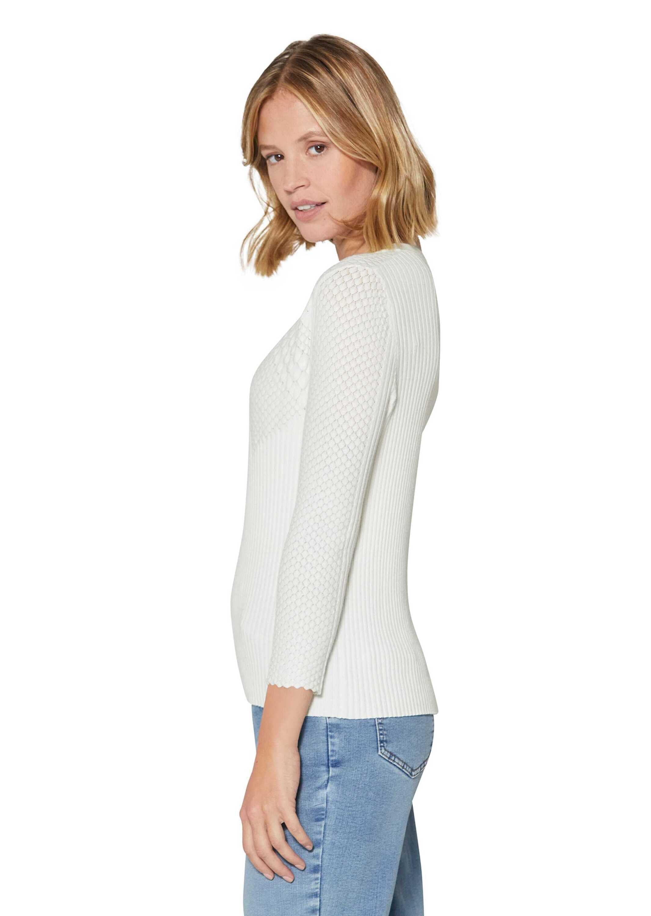 MADELEINE Longpullover »Pullover Rippstrickpullover«