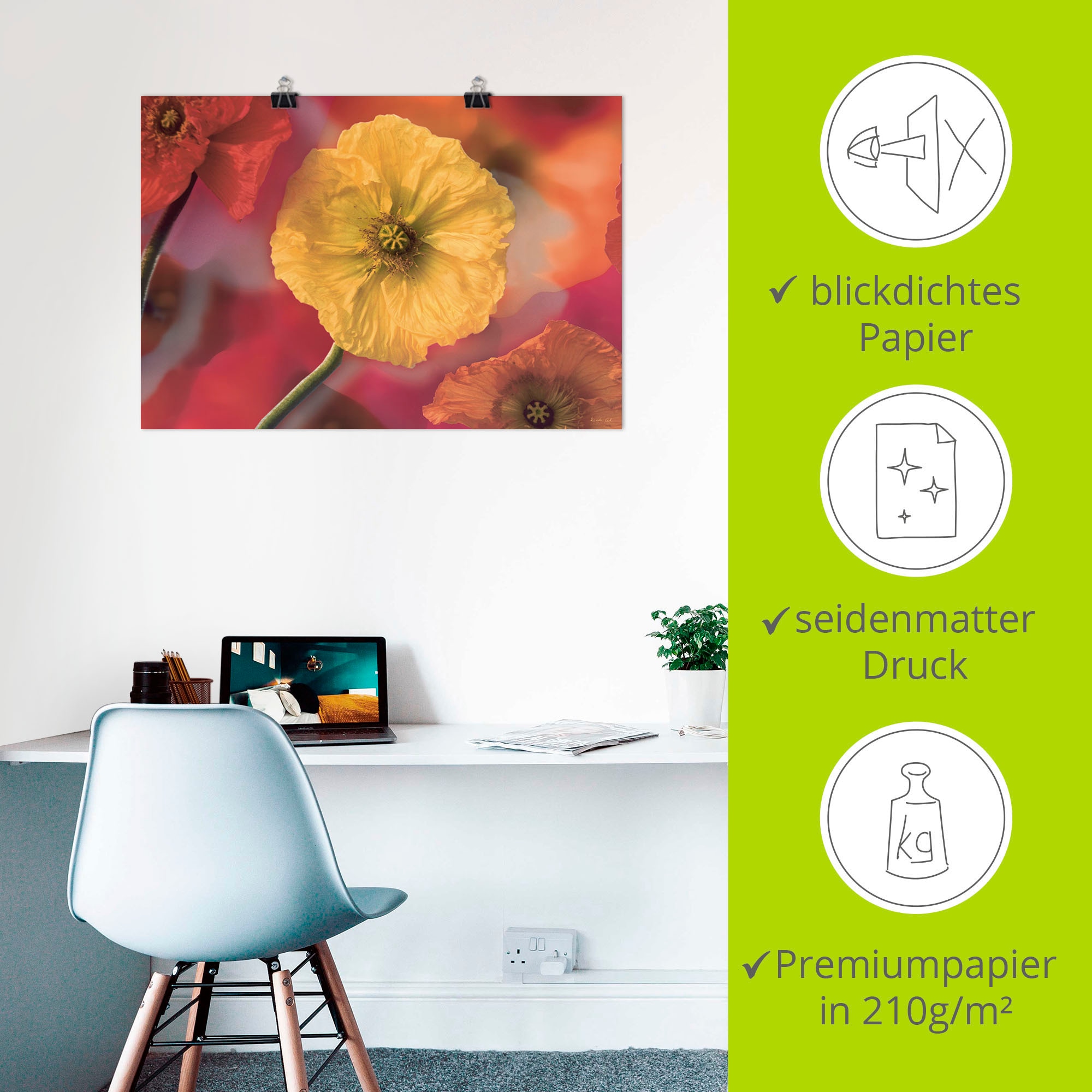 Artland Wandbild »Fotokollage Mohnblumen«, Blumenbilder, (1 St.), als  Leinwandbild, Wandaufkleber oder Poster in versch. Größen kaufen online bei  OTTO