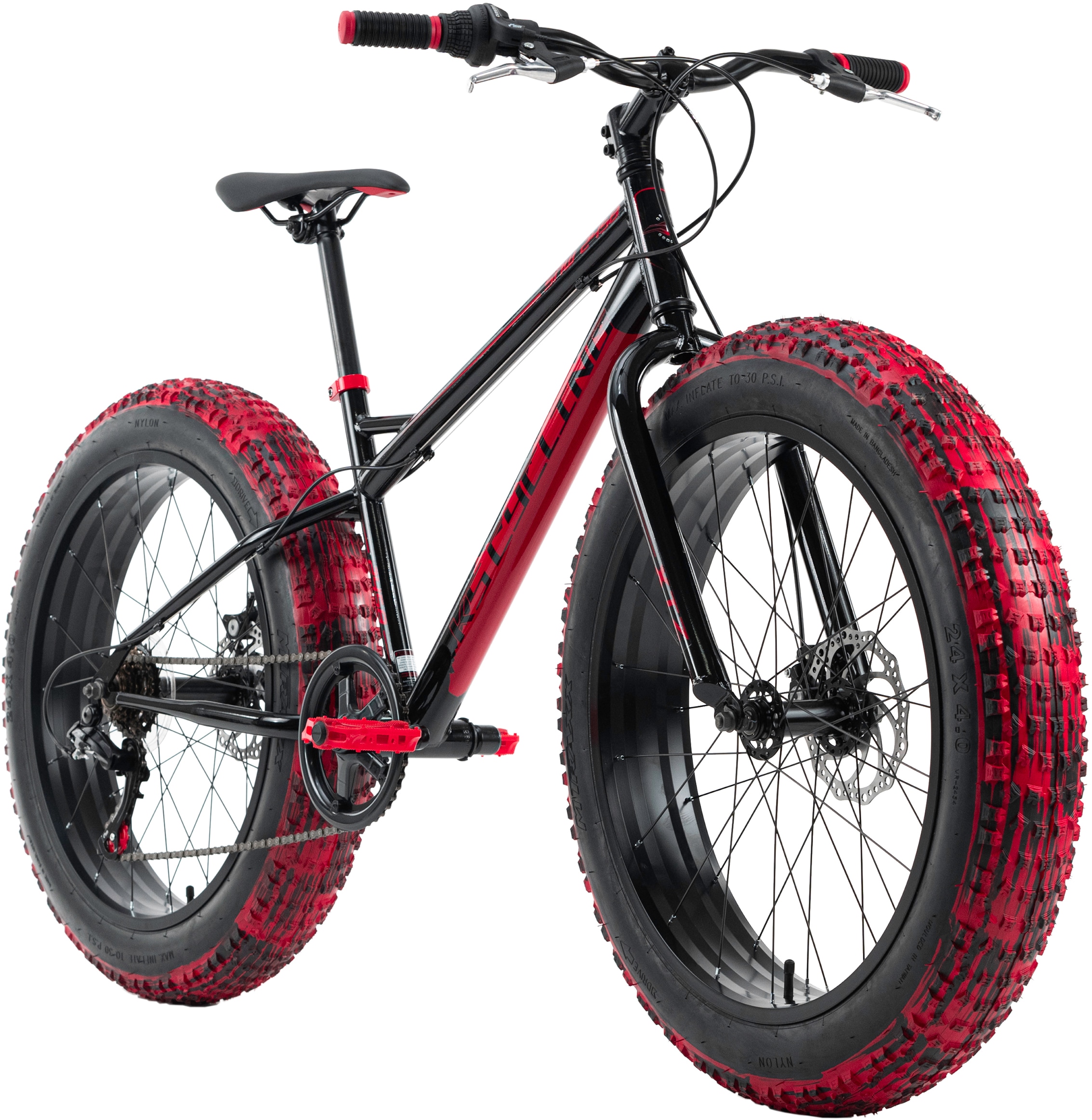 KS Cycling Fatbike »SNW2458«, 6 Gang, Shimano, Tourney Schaltwerk, Kettenschaltung, für Herren, Kettenschaltung