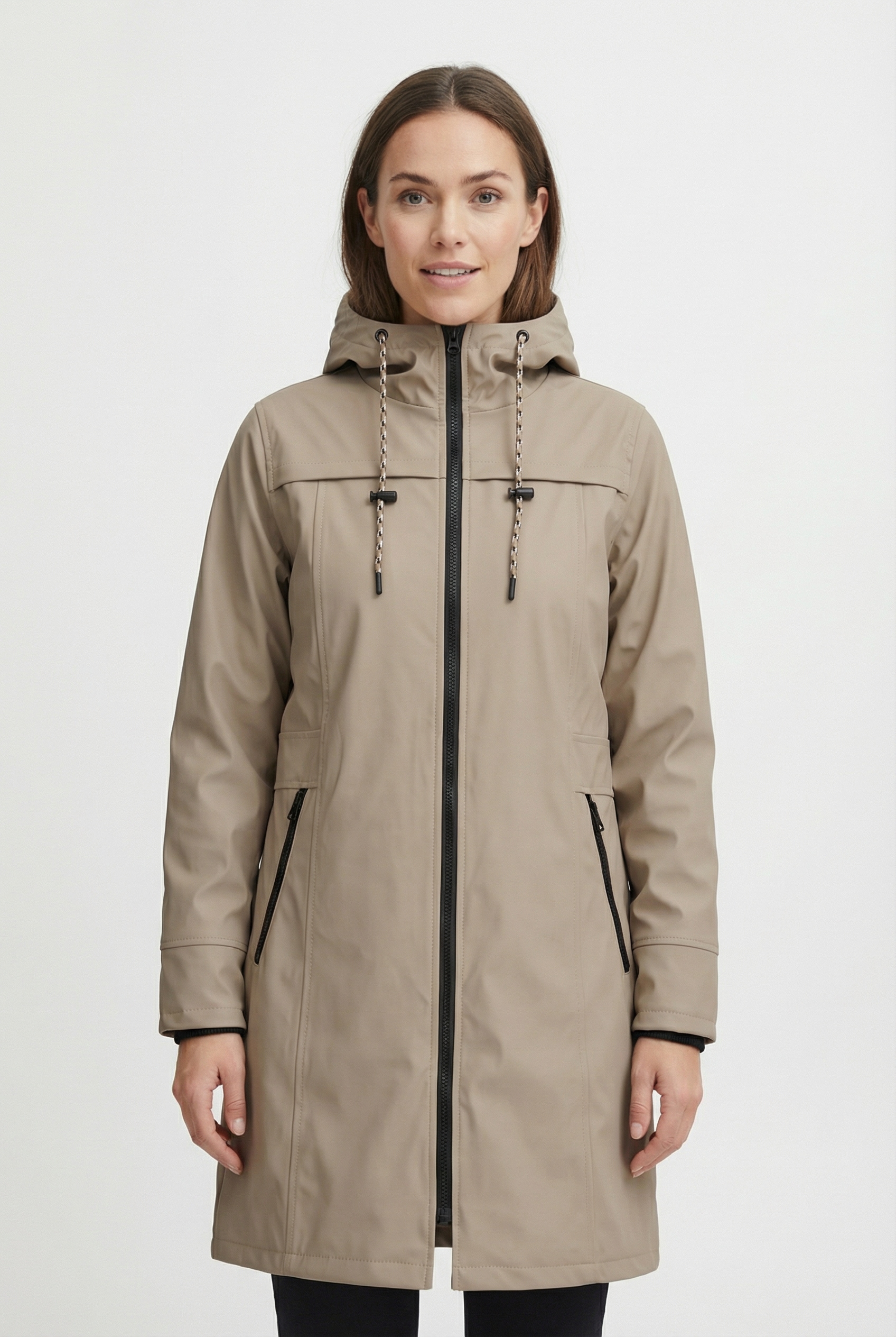 FREEQUENT Regenjacke »FQRAIN-JACKET« mit Kapuze wasserabweisend mit Kapuze