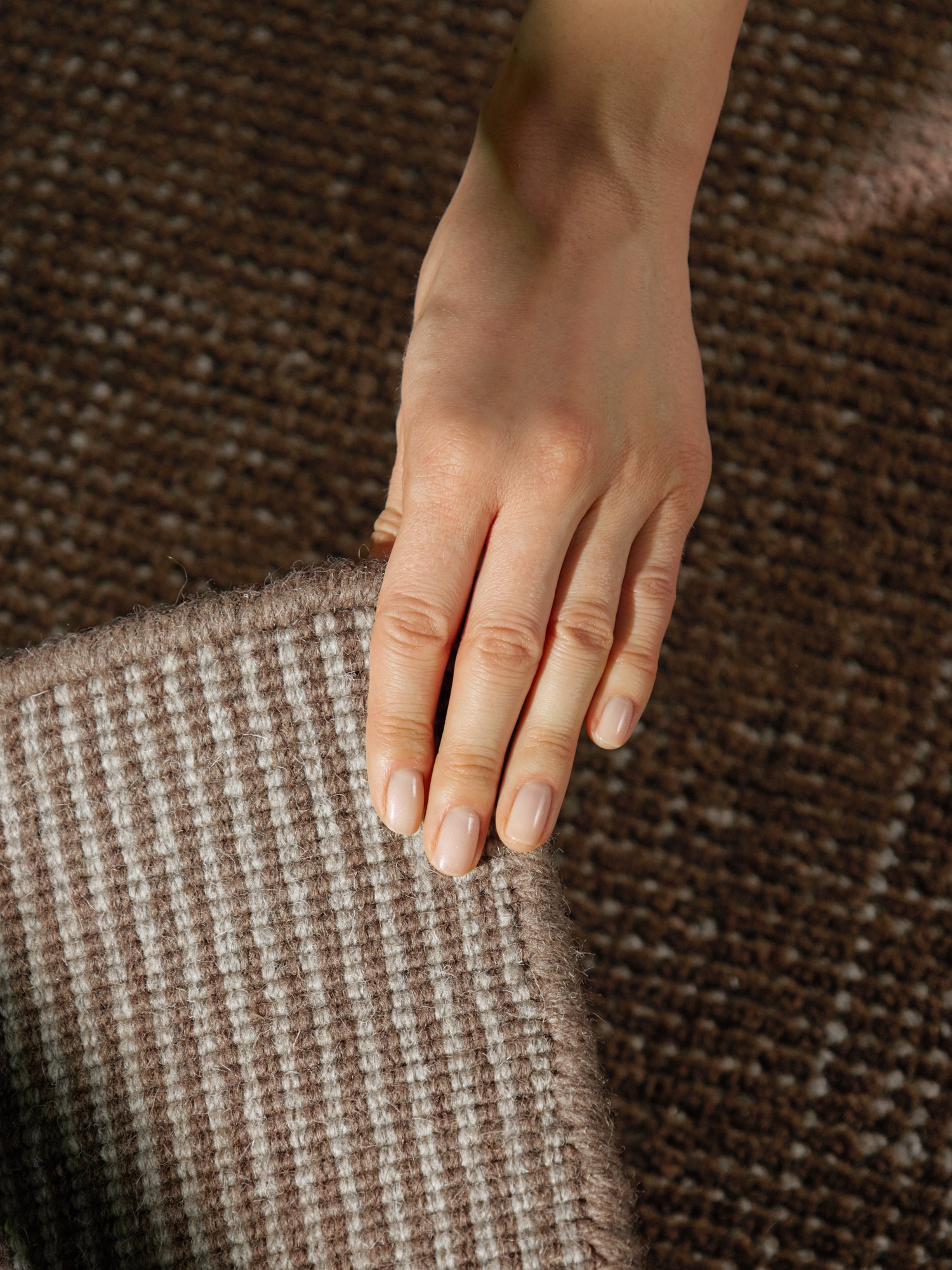 Ted Baker Wollteppich »Croom , auch in rund« rechteckig 10 mm Höhe Wolle, Natur, Handgewebt, Wohnzimmer, Schlafzimmer, Modern, Skandi