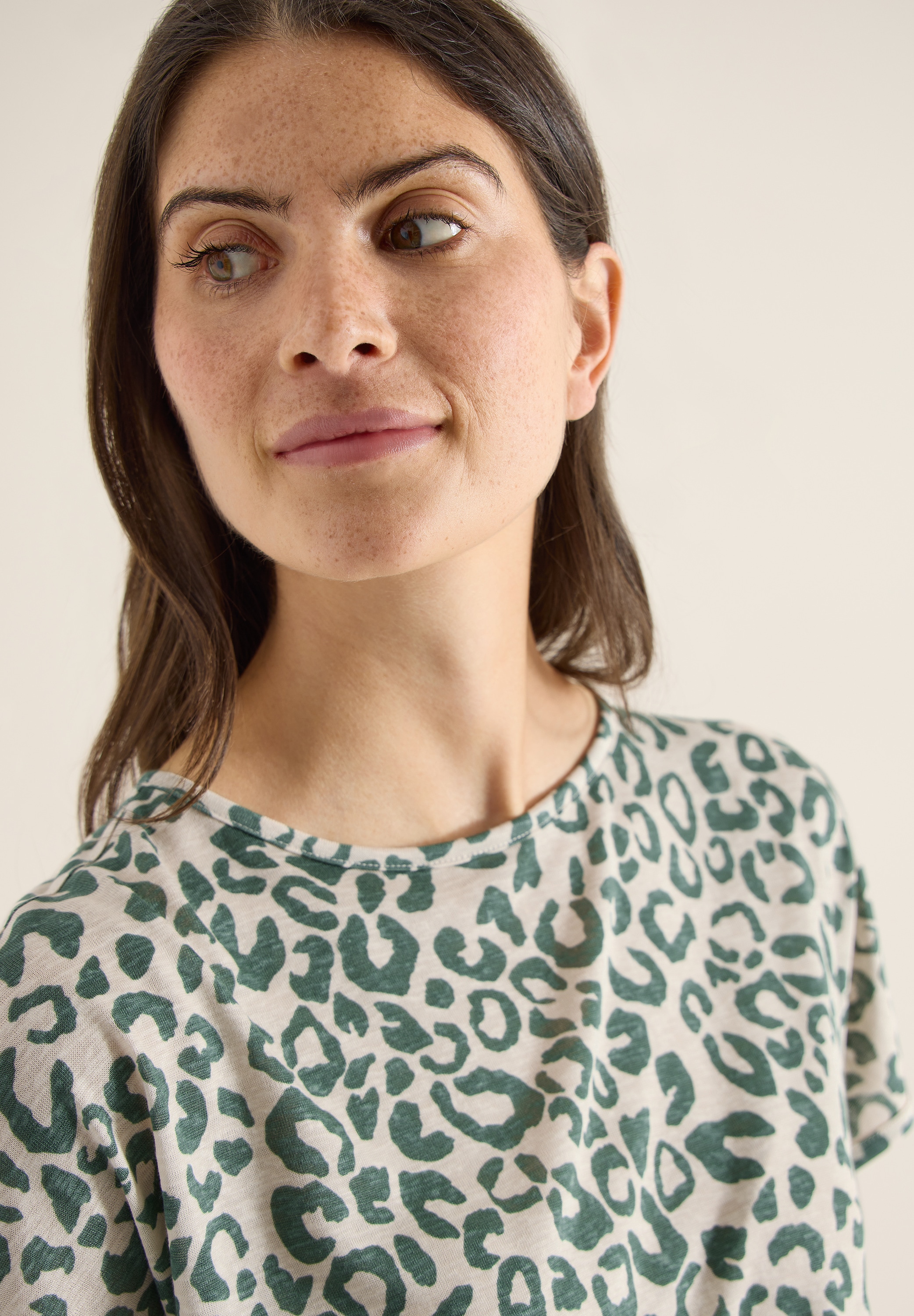 Cecil T-Shirt mit All-Over Print
