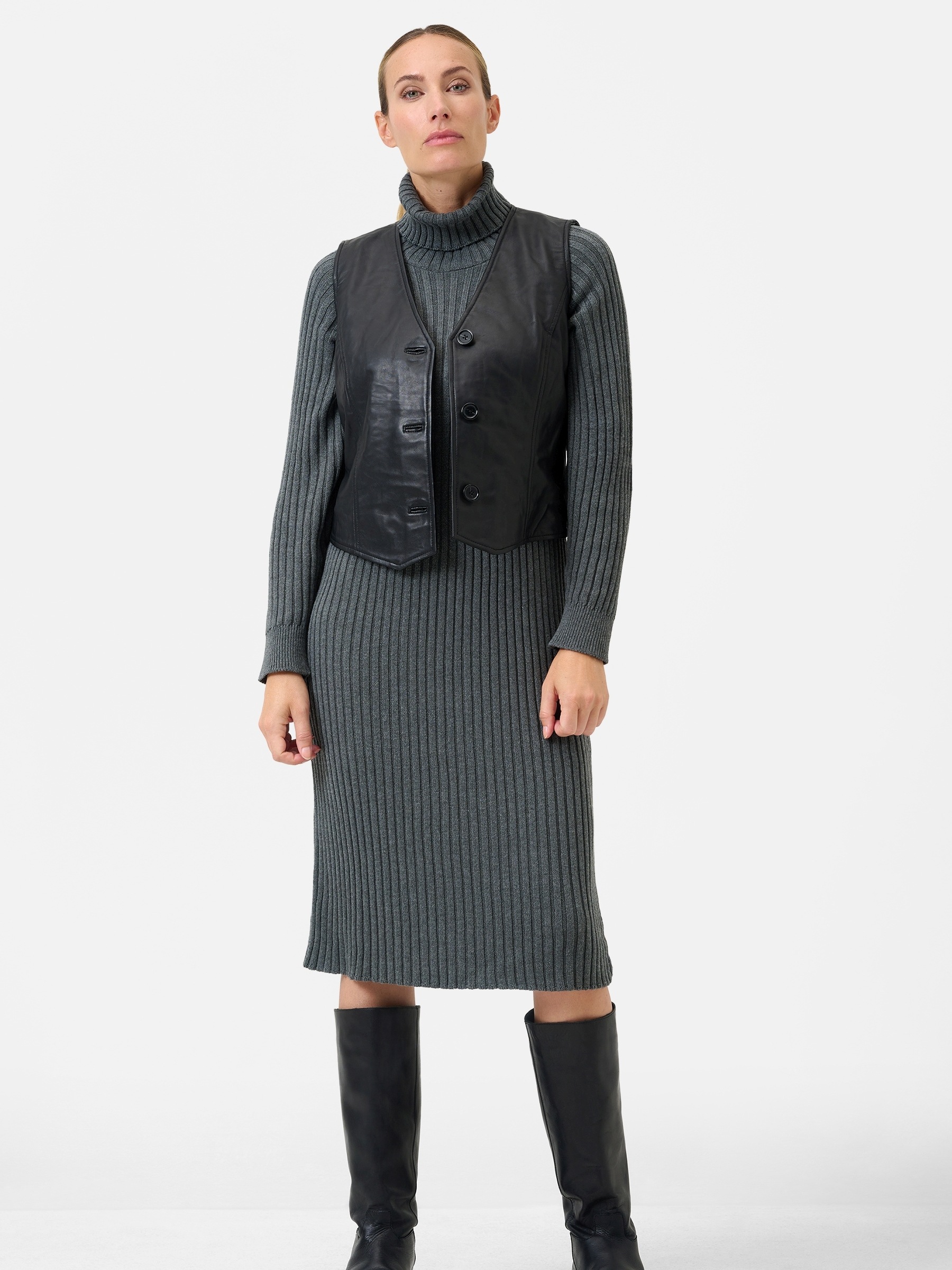 RICANO Lederjacke »Lederjacke Flavia« ohne Kapuze Handgefertigt aus echtem Leder