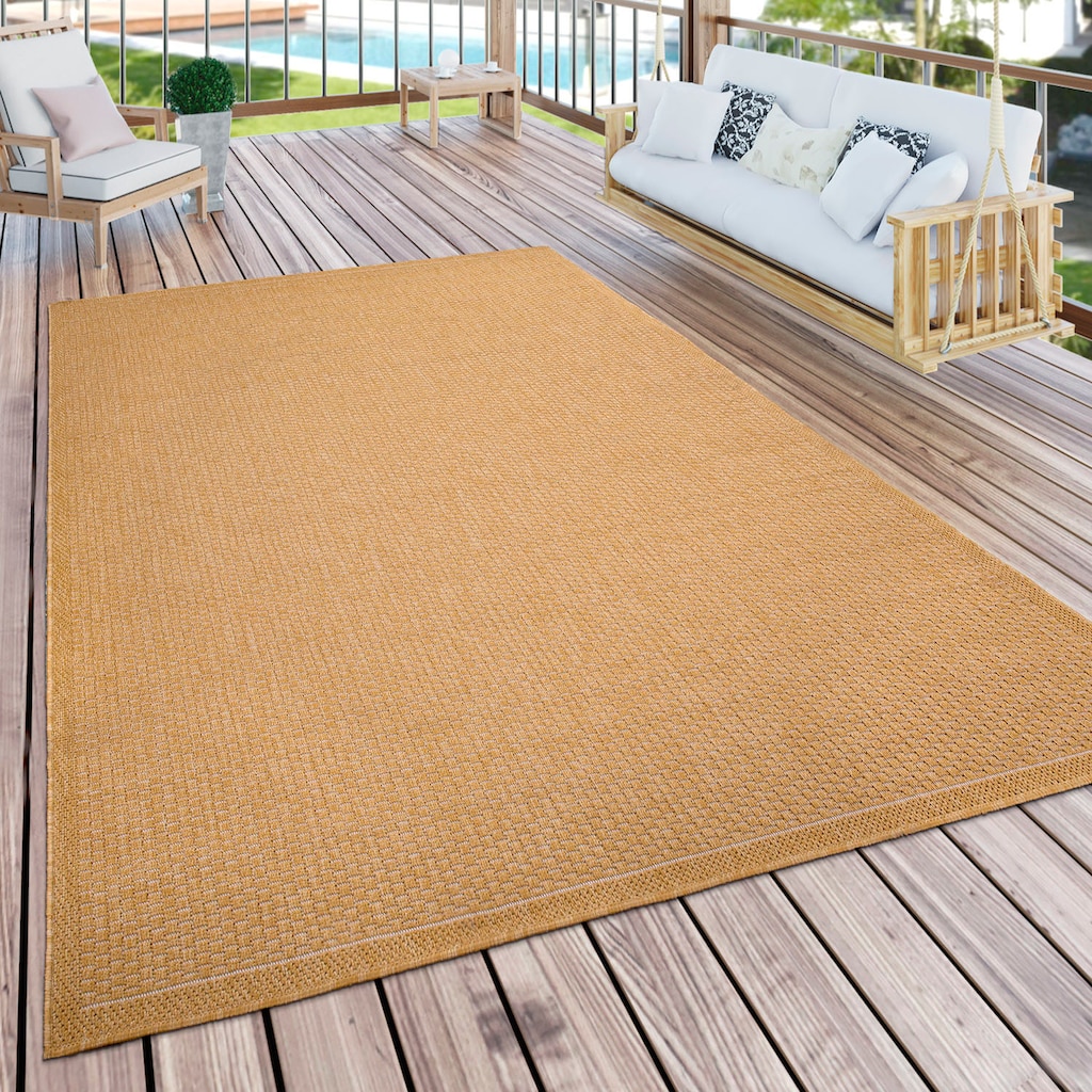Paco Home Teppich »Timber 125«, rechteckig, Flachgewebe, Sisal Optik, auch als Läufer, In- und Outdoor geeignet
