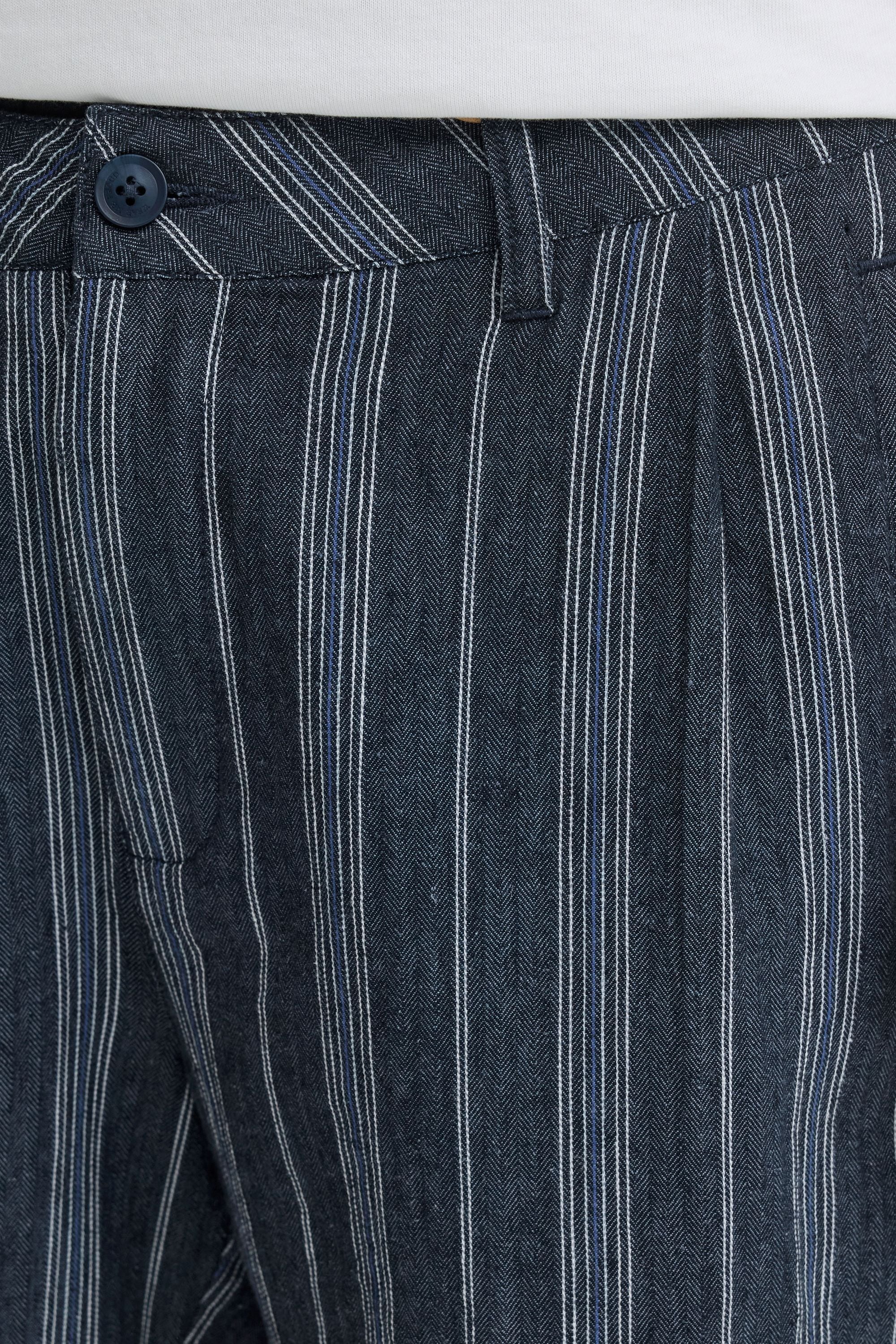 Blend Leinenhose »Leinenhose BHMaddox Linen Mix Striped«