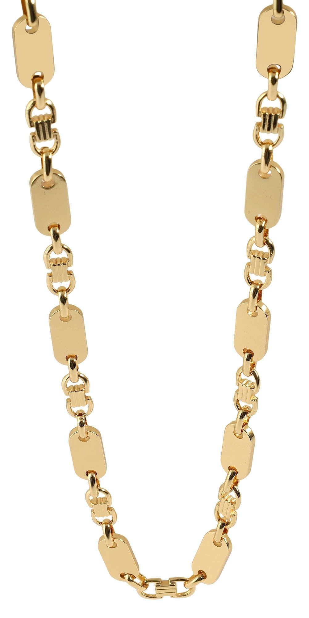 Adelia´s Gliederkette »Unisex Halskette ¿ Plattenkette aus Edelstahl 60 cm«