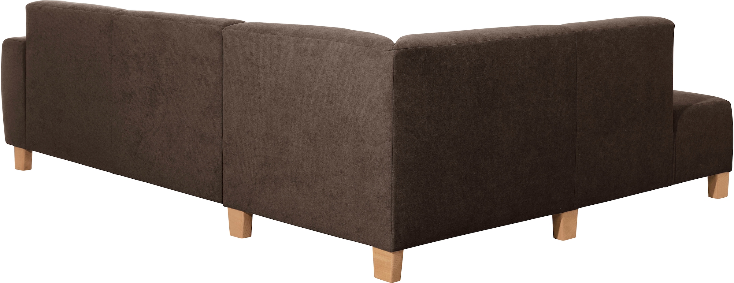 Max Winzer® Ecksofa »Blackpool modern, mittlere Sitzhärte mit hochwertiger Schaumpolsterung«, Lounge-Charakter durch niedrigen, leicht gewölbten Rücken