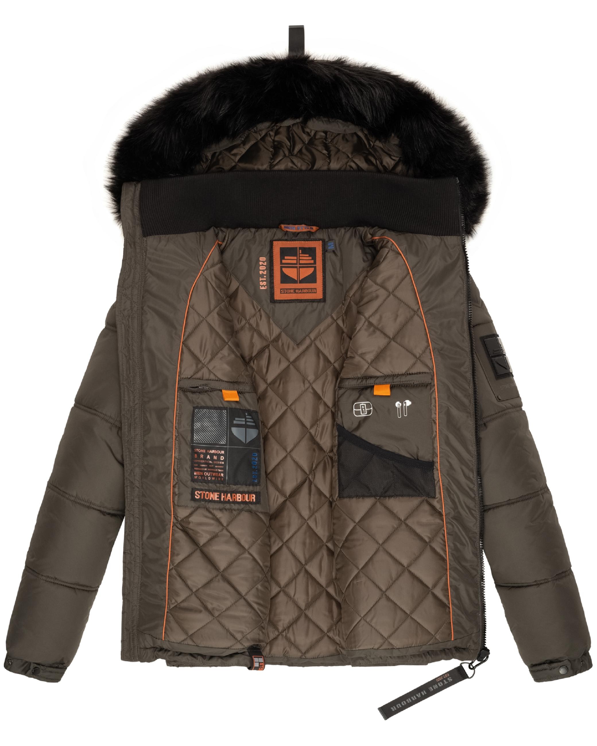 Stone Harbour Steppjacke »Winterjacke Zarlaan«, mit Kapuze