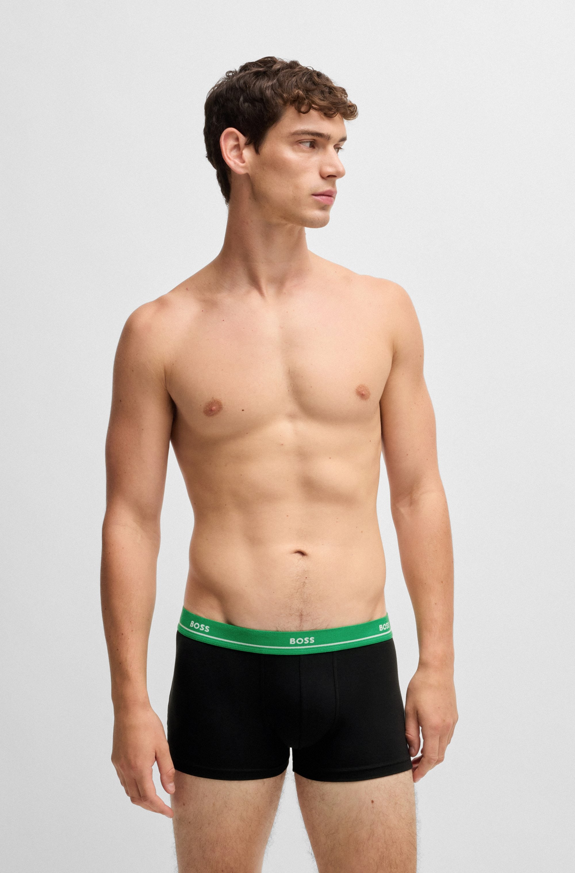 BOSS Boxershorts, (Packung, 5 St., 5er-Pack), mit Logoschriftzug
