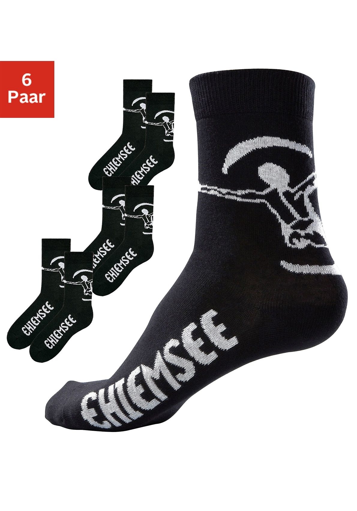 Chiemsee Freizeitsocken, (Set, 6 Paar), in pflegeleichter Markenqualität