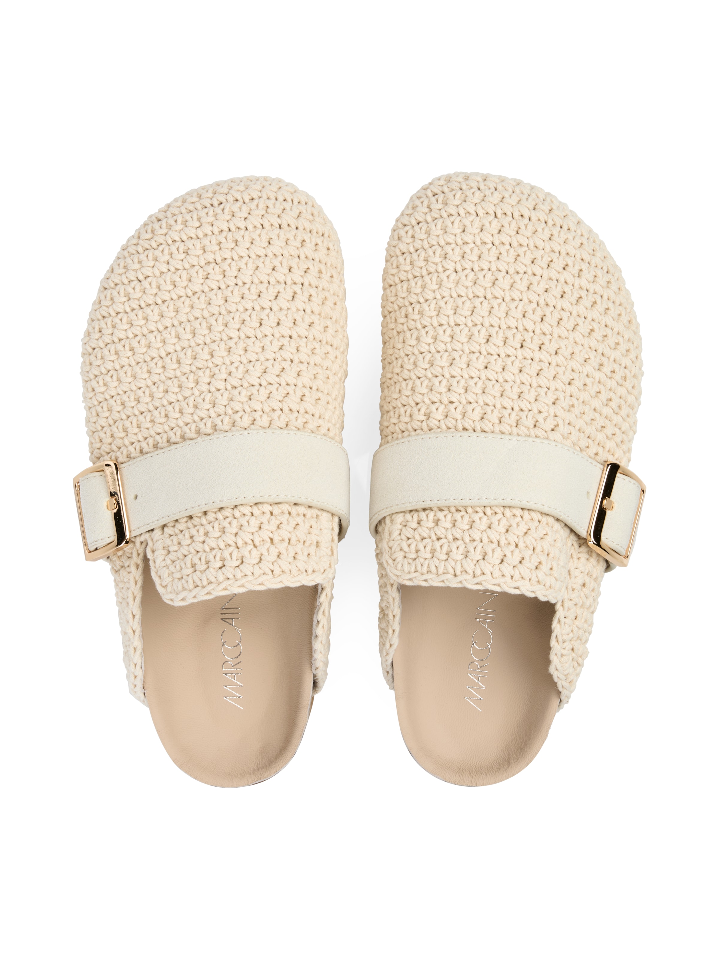 Marc Cain Clog »"Summer to Go"«, Sandale, Hausschuh, Mule, Sldes mit Lederinnensohle