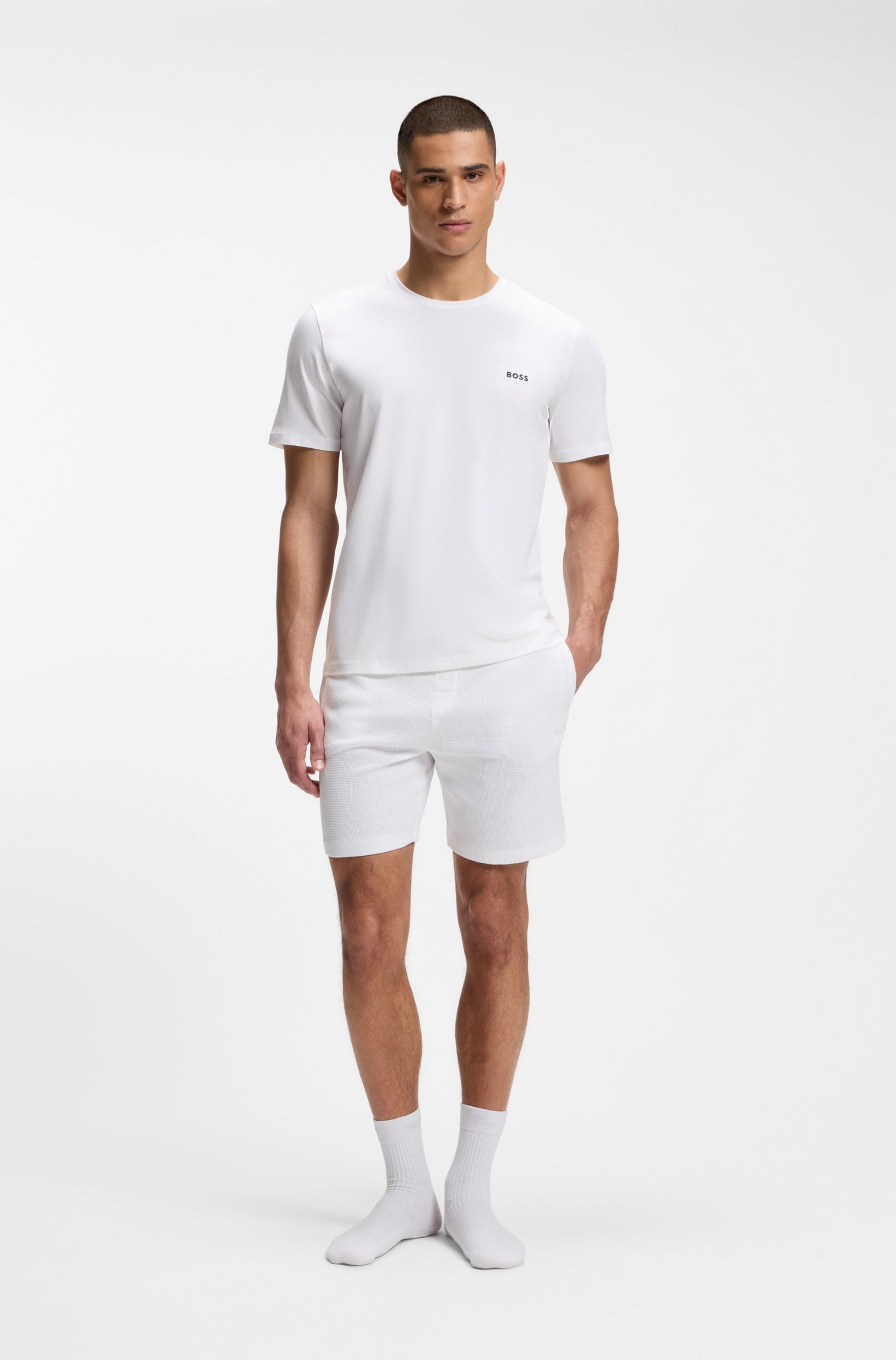 BOSS T-Shirt »Mix&Match T-Shirt R« mit Logostickerei