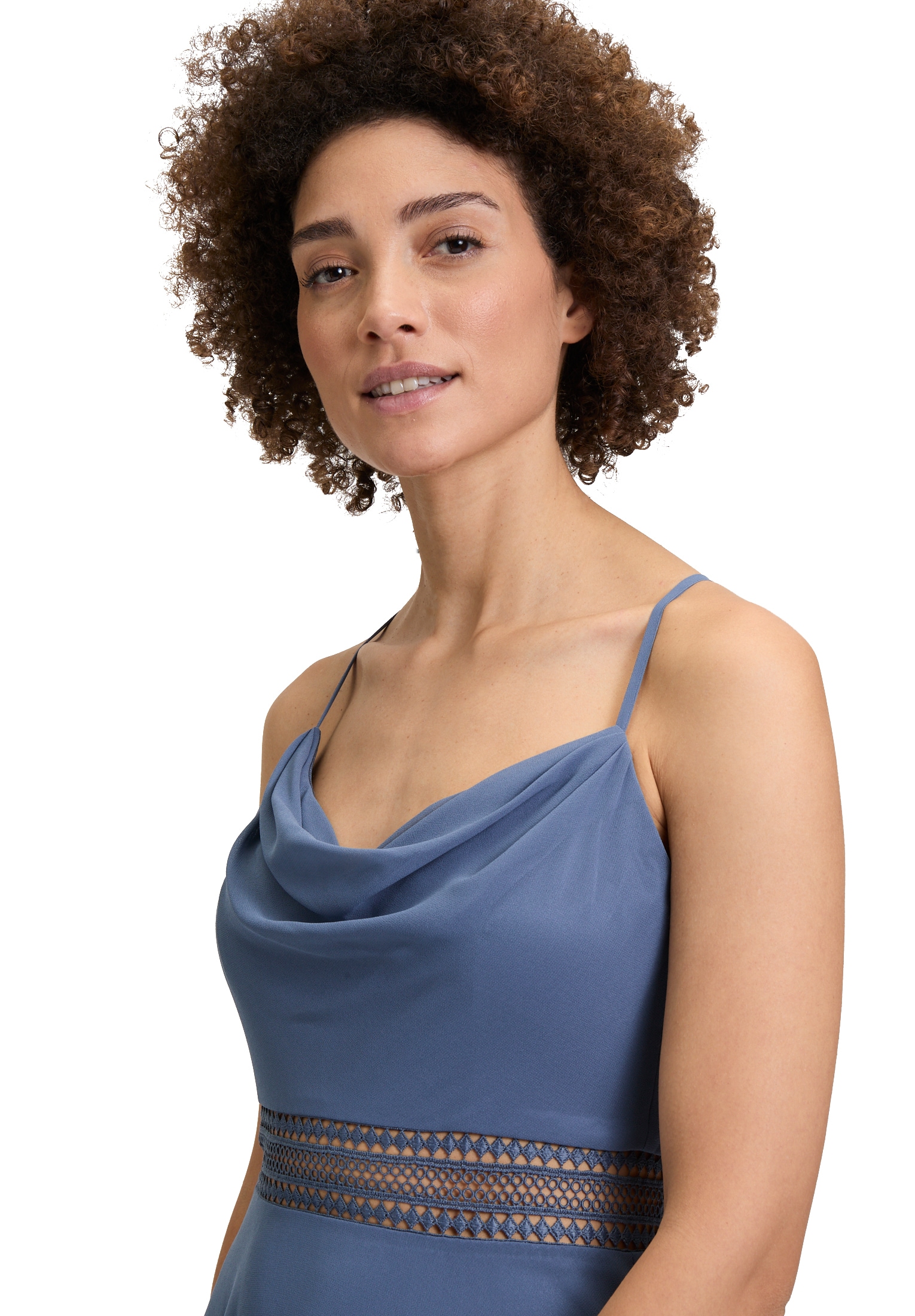 Vera Mont Cocktailkleid »Cocktailkleid mit Wasserfallausschnitt«