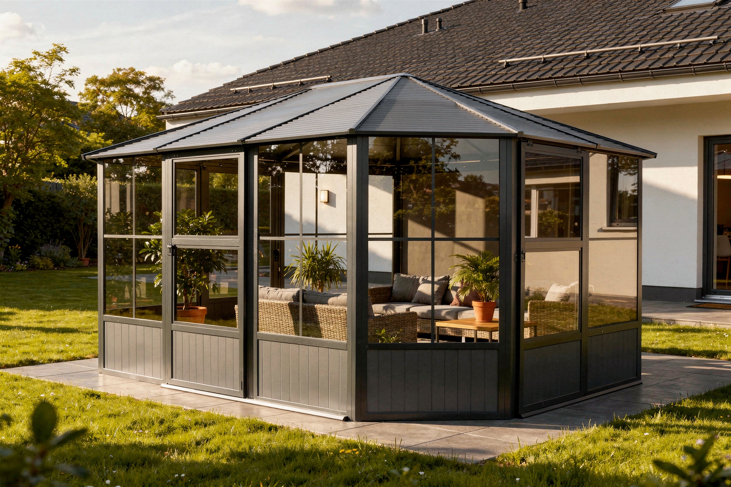 Sojag Pavillon »Charleston 12x15« Wintergarten, BxT: 489x384 cm
