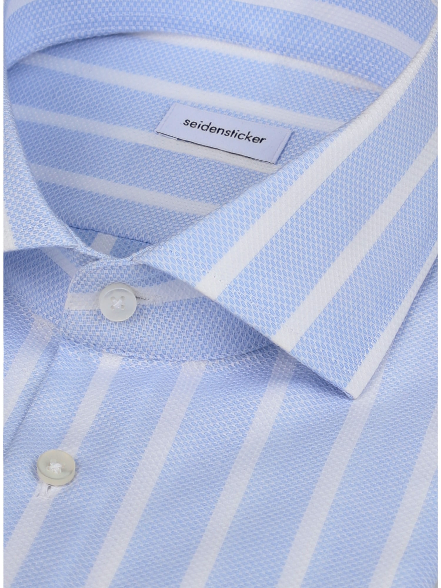 seidensticker Businesshemd »Schwarze Rose« Shaped 1/1 Kentkragen Gestreift