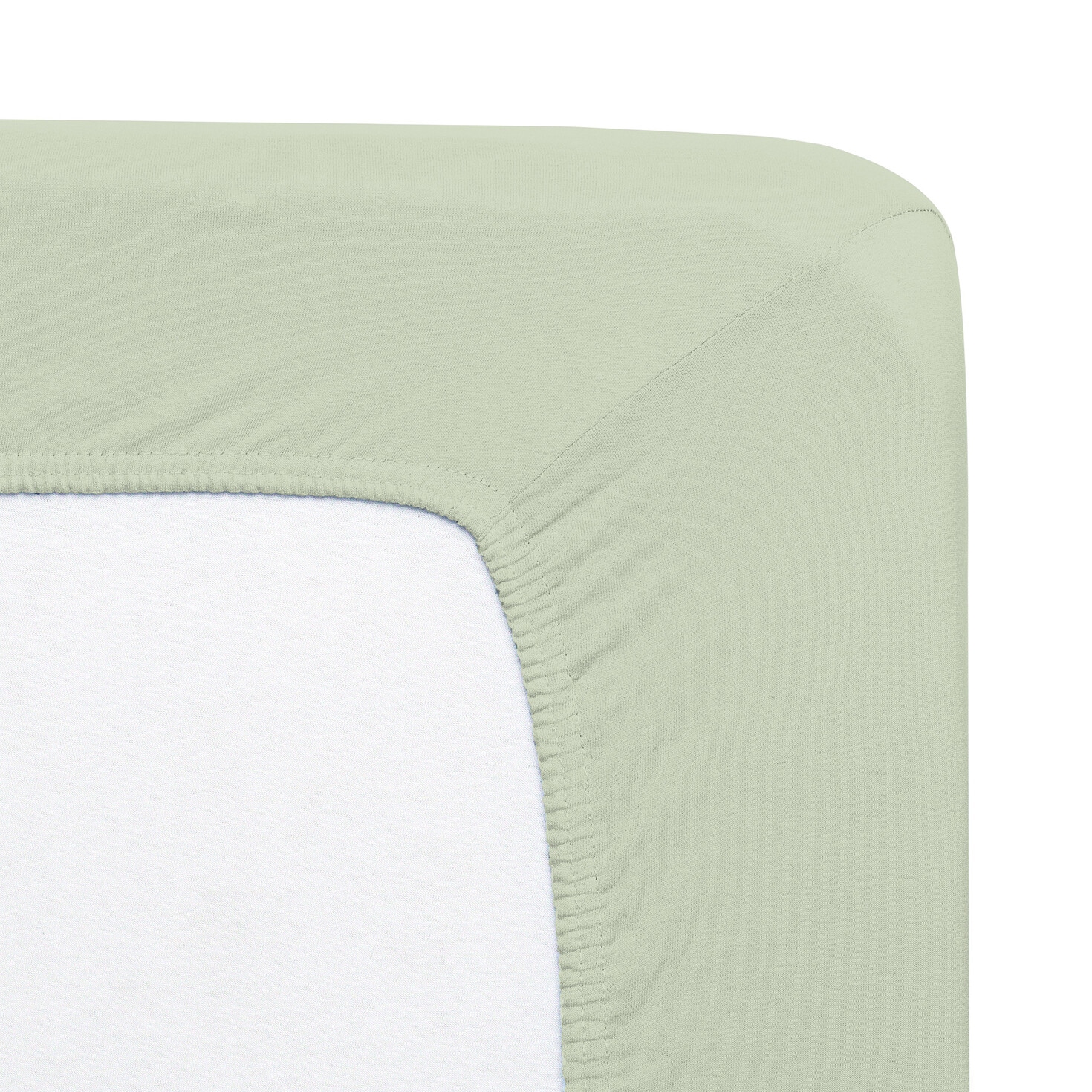 Florella Spannbettlaken »Solit Jersey, mit Rundum-Gummi, 100 % Baumwolle«, für Matratzenhöhe bis 20 cm geeignet