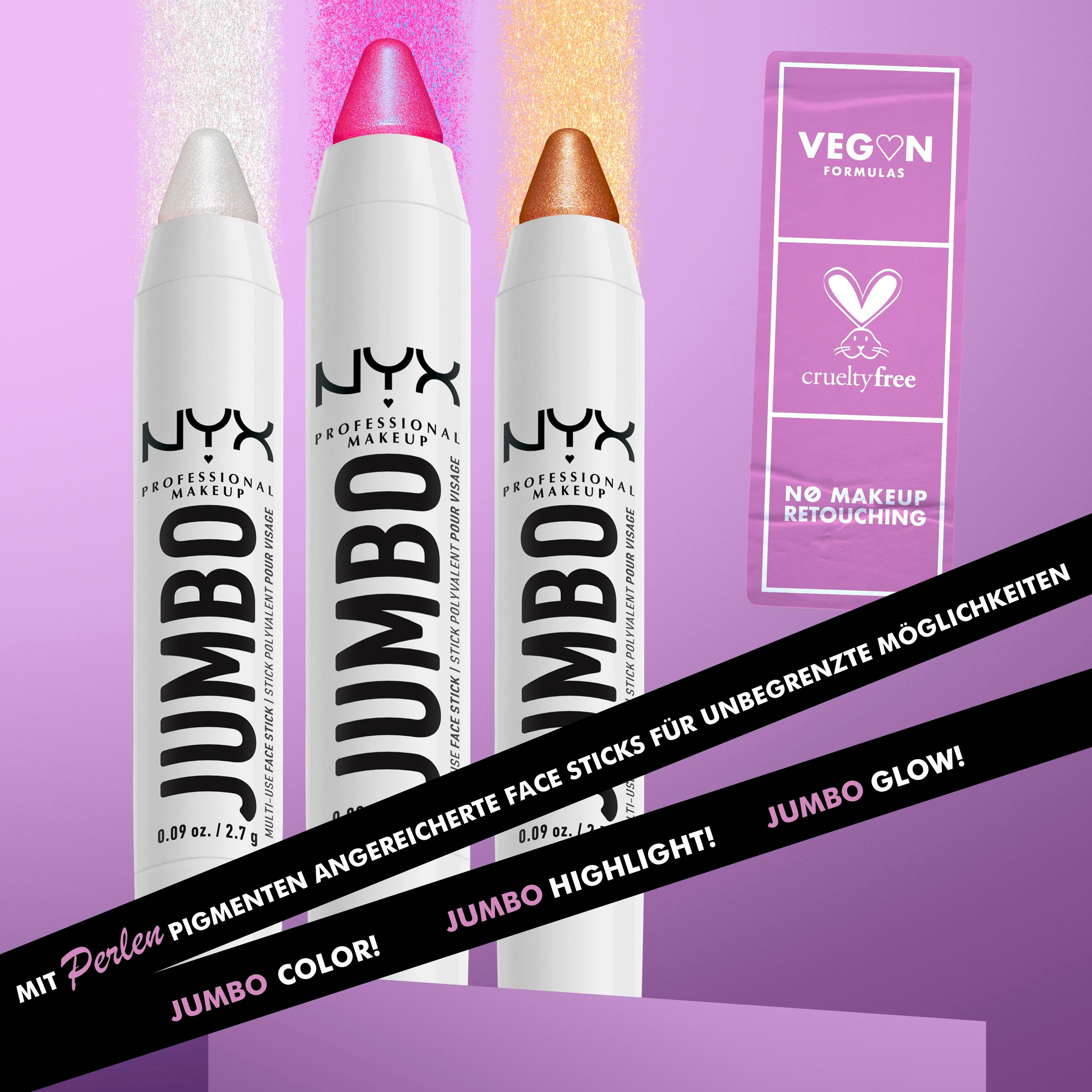 NYX Highlighter »NYX Professional Makeup Jumbo Face Stick«, mit einfacher Mischbarkeit