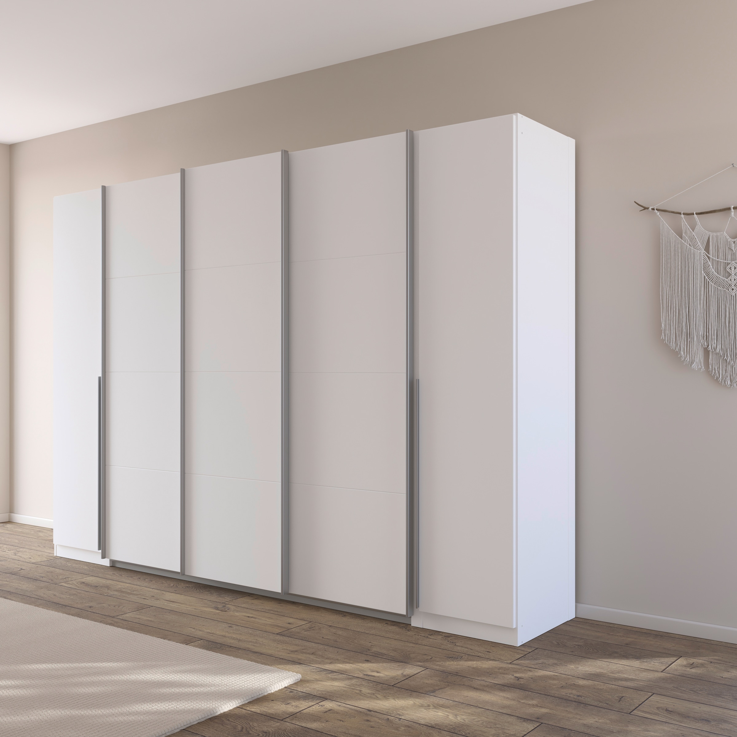 rauch Schwebetürenschrank »Agordo« im angesagten Mix aus Dreh- und Schwebetüren,  durchdachte Innenausstattung, in zwei Griff-Farben MADE IN GERMANY