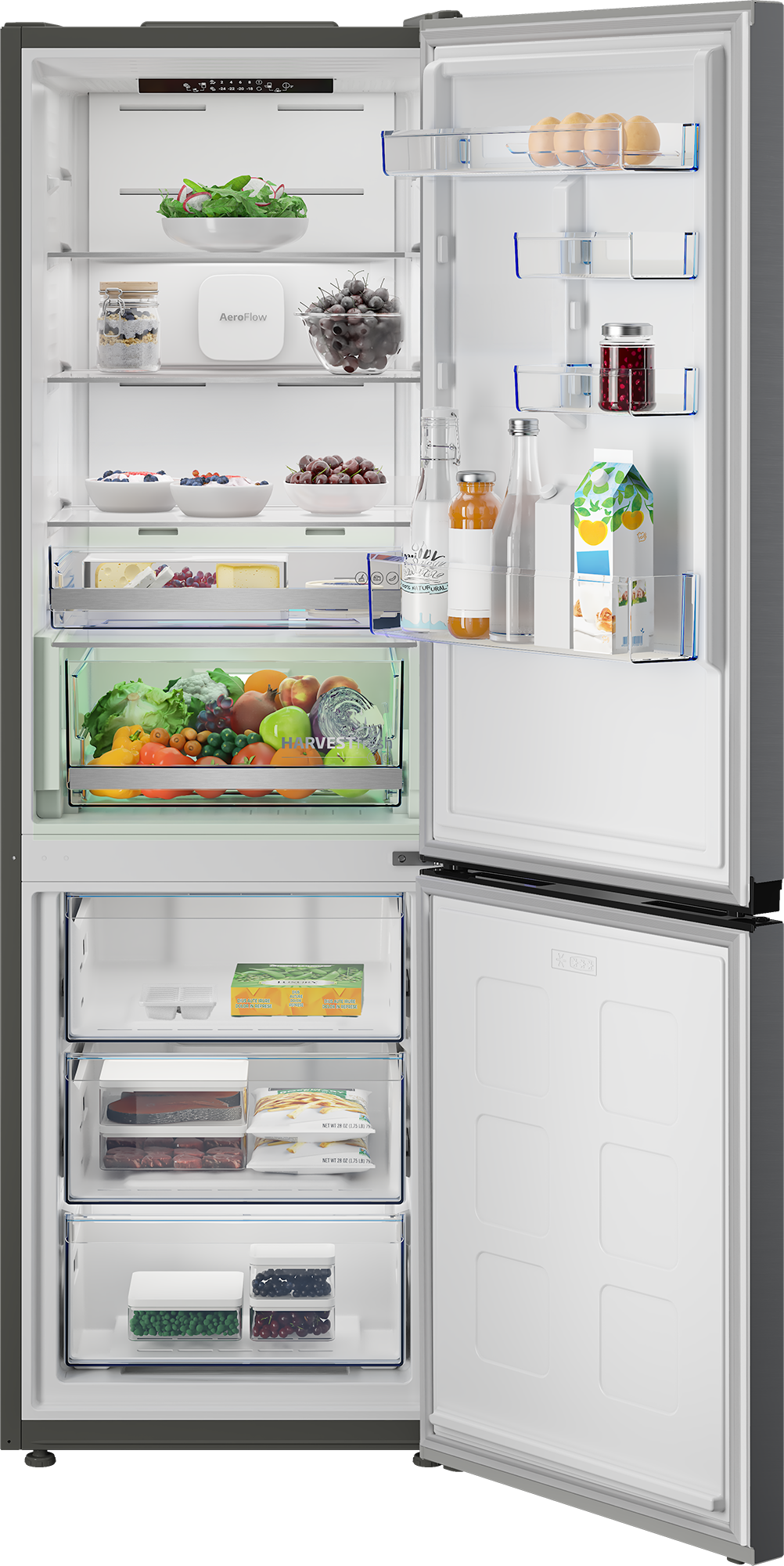 BEKO Kühl-/Gefrierkombination »B7RCNA377HXP« 186,5 cm hoch 59,5 cm breit Volle Kapazität – ohne Abtauen