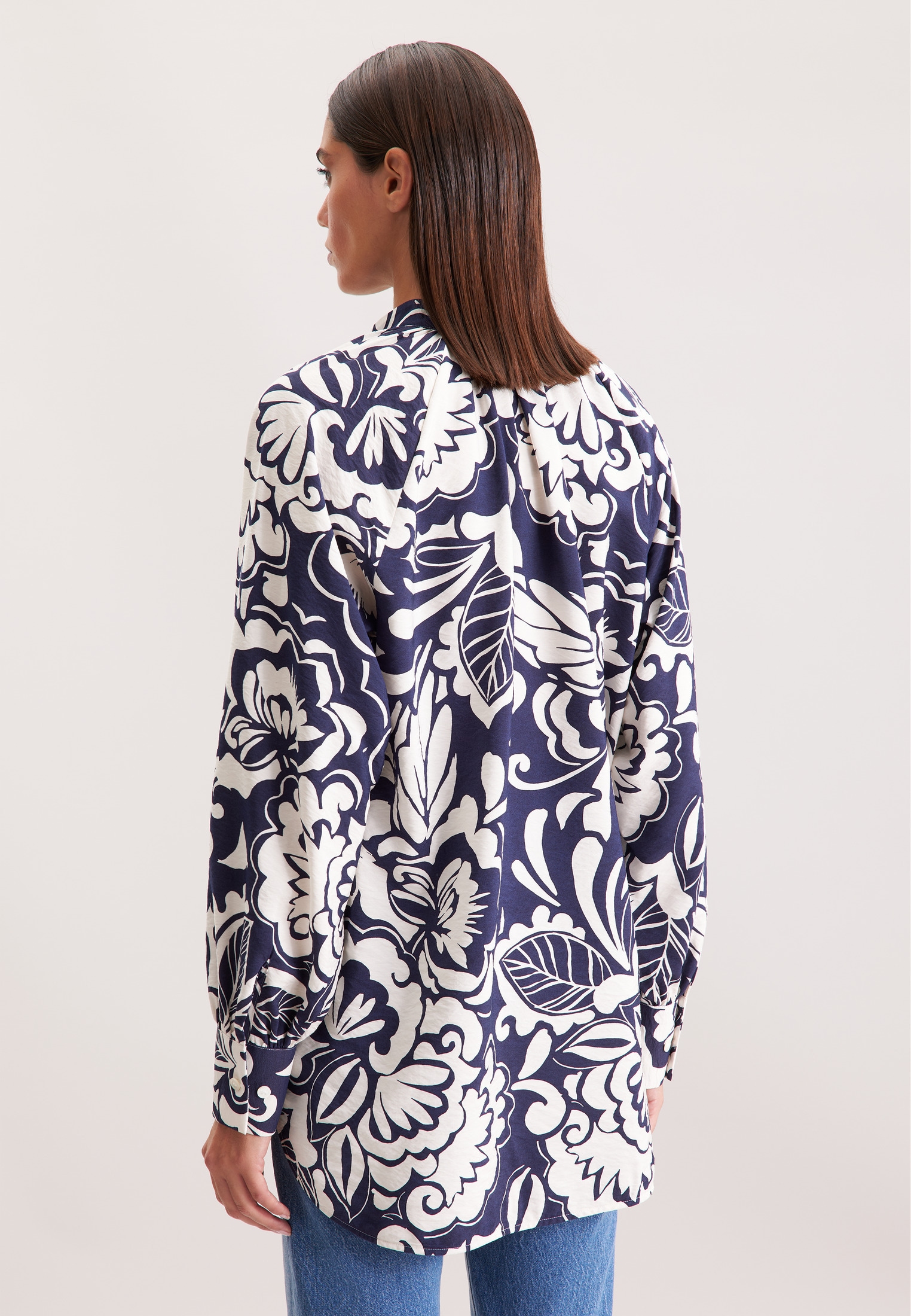 seidensticker Klassische Bluse, Tunika Druck
