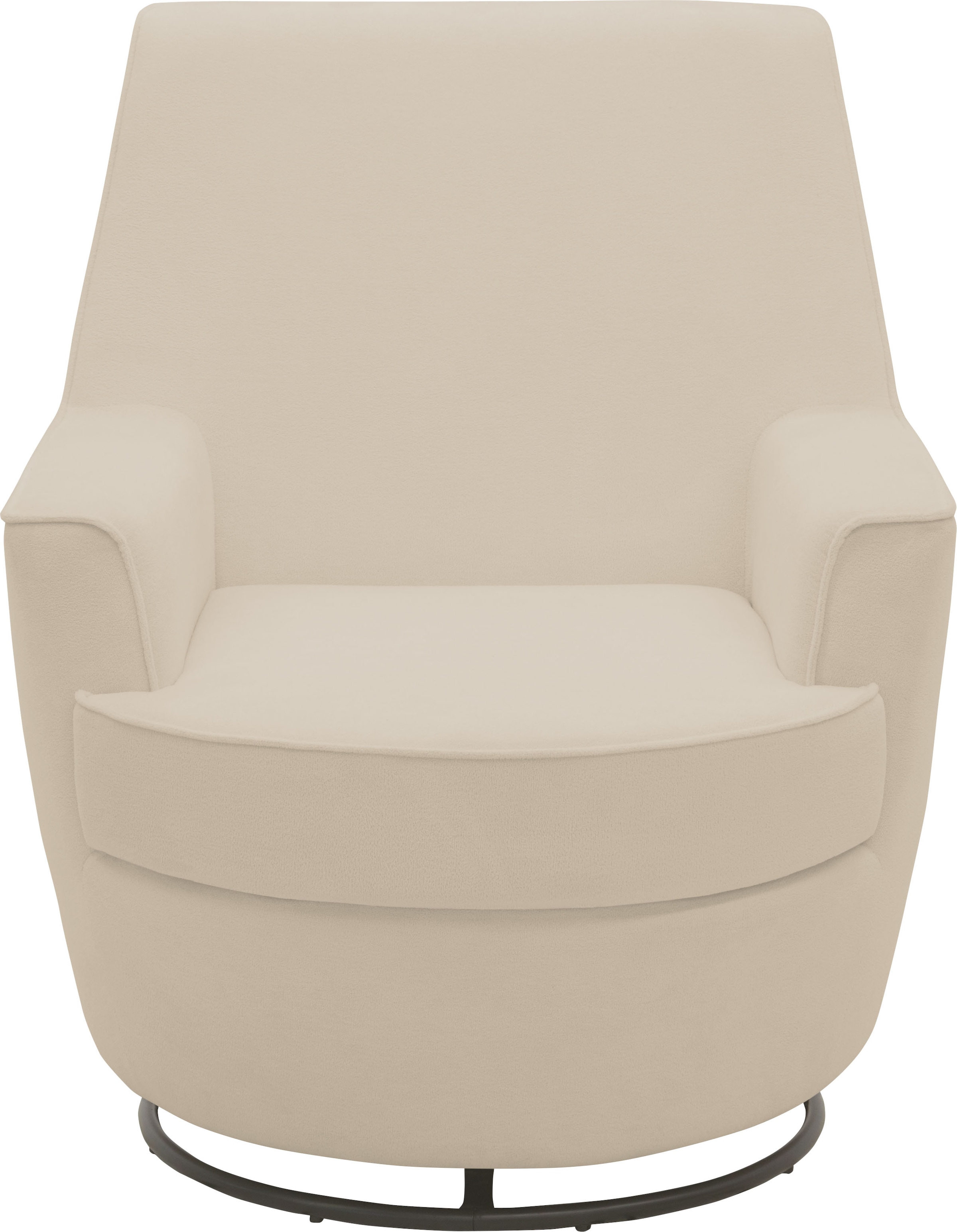 INOSIGN Drehsessel »HETTY, Drehsessel mit Wippfunktion, Lese-Sessel in Cord und Microfaser« 1 Stk. tlg. mit Federkern, auch im Set mit passendem Hocker