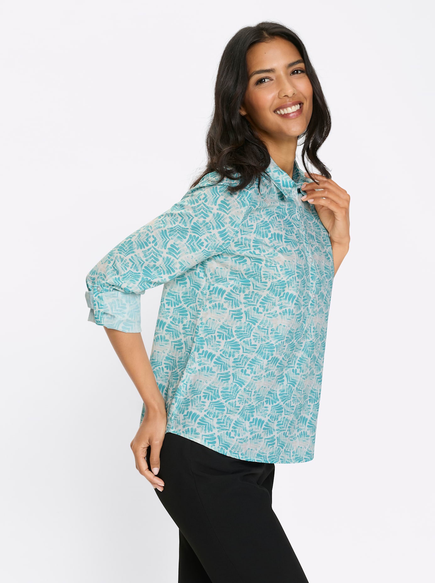 Classic Basics Langarmbluse