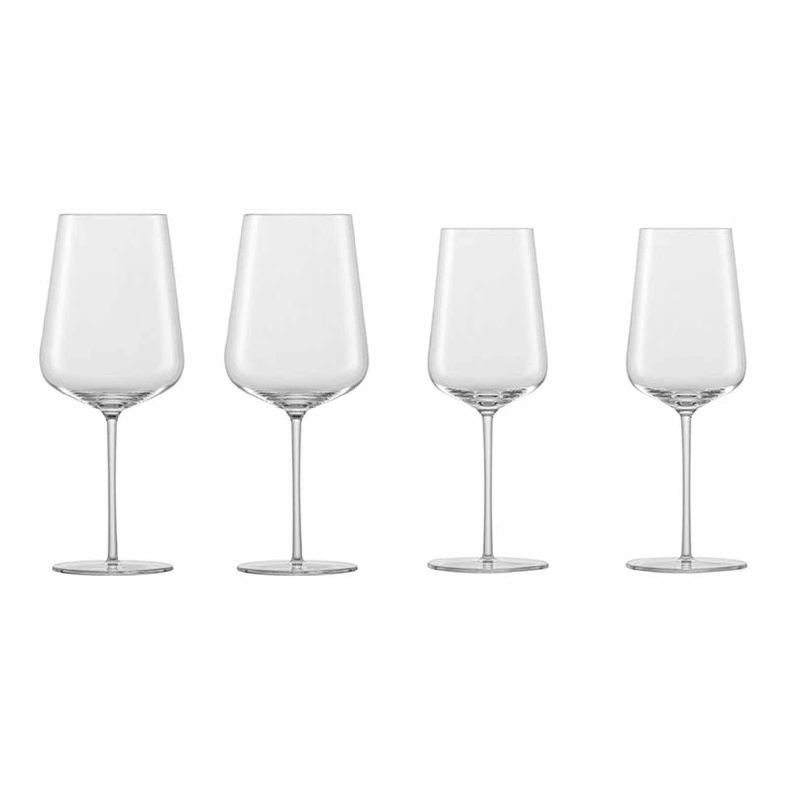 Zwiesel Glas Gläser-Set »Chardonnay und Bordeaux Weingläser Vervino 4er Set transparent« Spülmaschinengeeignet