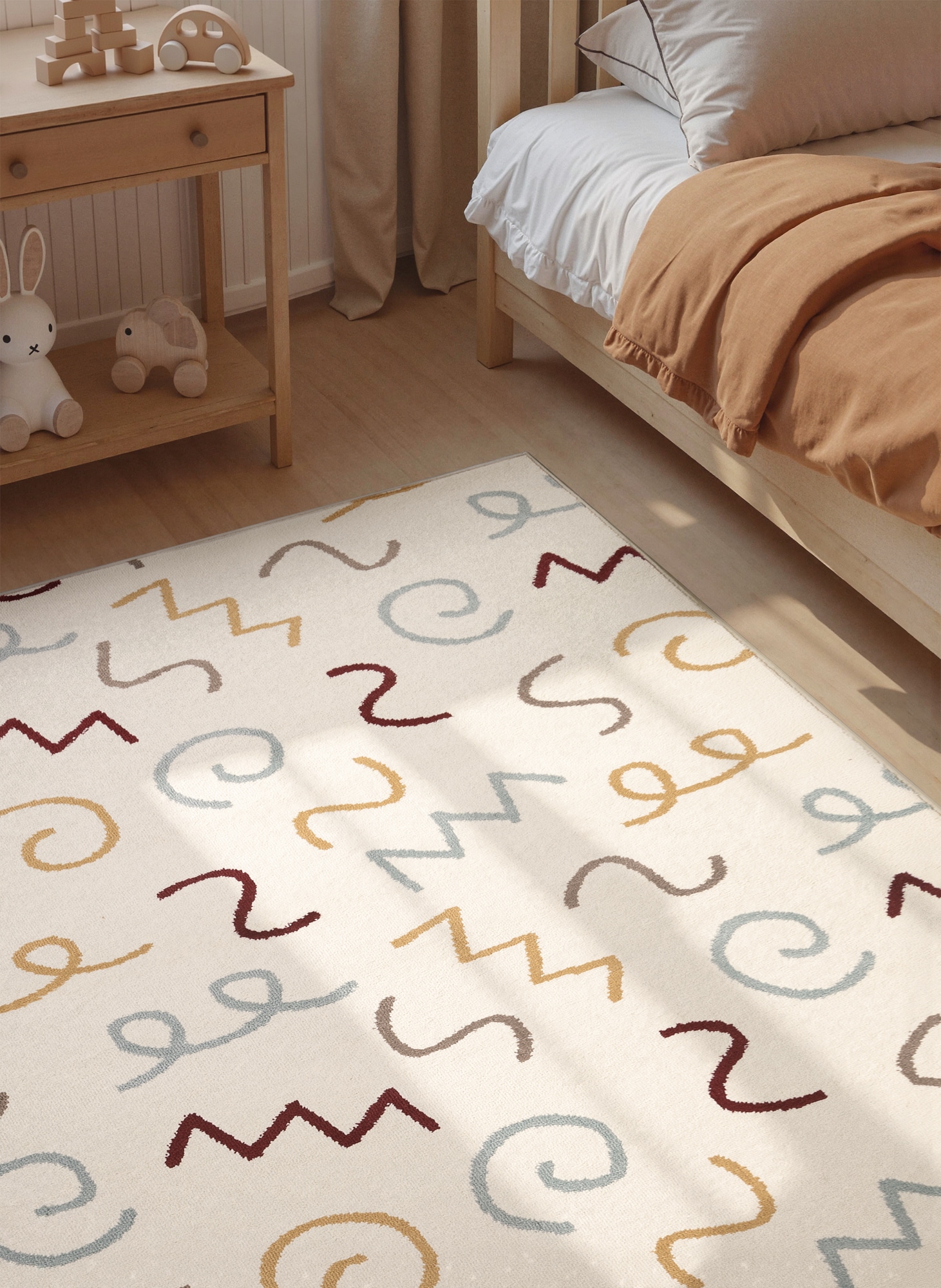 HANSE Home Kinderteppich »Fiete« rechteckig 10 mm Höhe Pflegeleicht, Weich, Kinderzimmer, Spielteppich, Spielunterlage