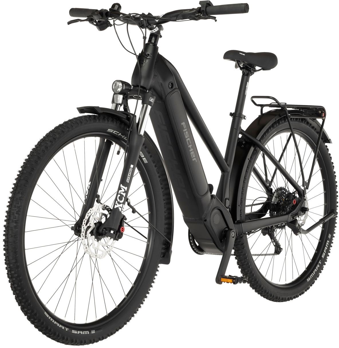 FISCHER Fahrrad E-Bike »TERRA 8.0i 45«, 10 Gang, Shimano, Deore, Mittelmotor 250 W, (mit Fahrradschloss), Pedelec, Elektrofahrrad für Damen u. Herren, ATP