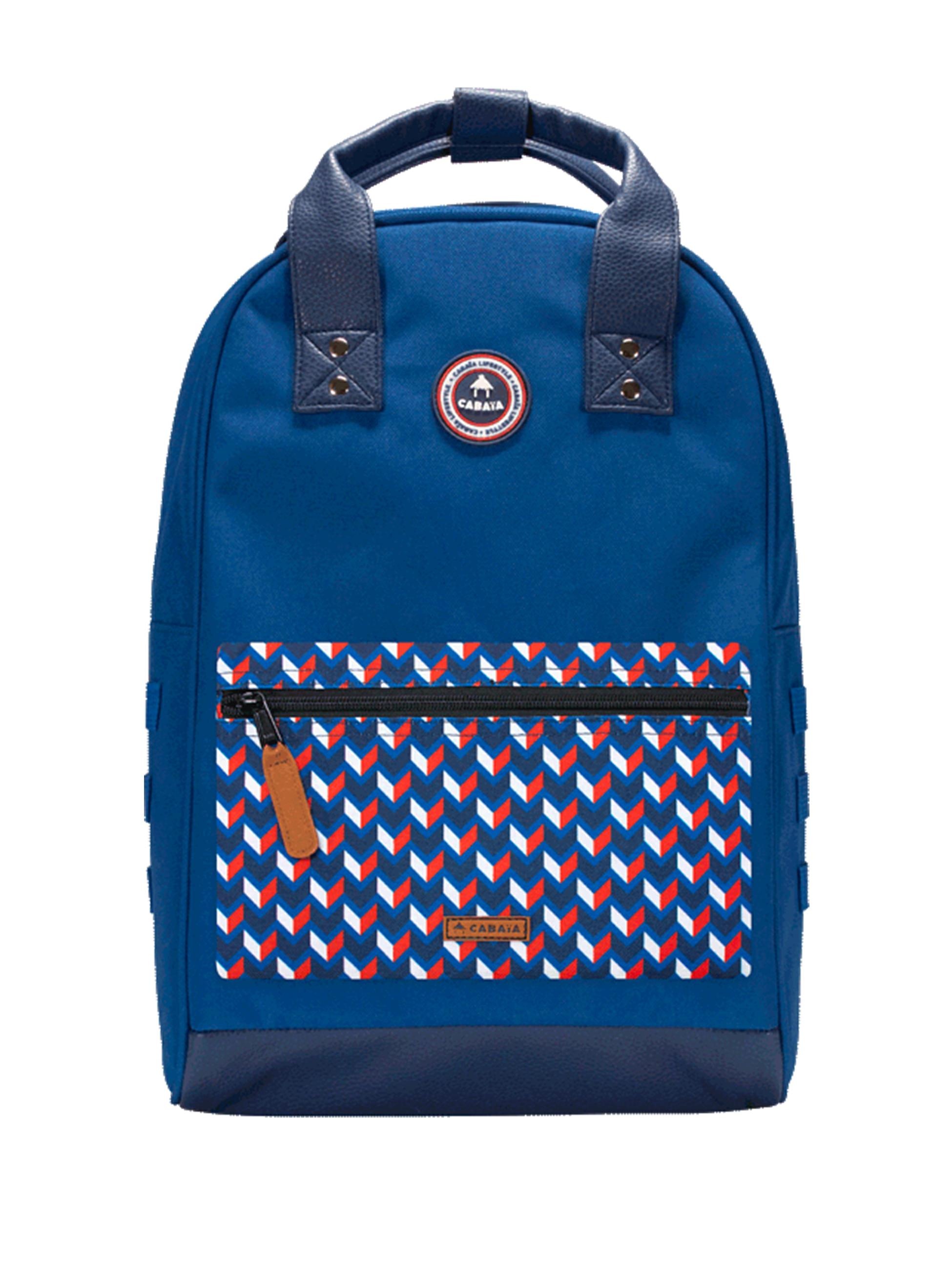 CABAIA Tagesrucksack »Tagesrucksack Old School M Recycled«, Cityrucksack mit austauschbaren Vordertaschen